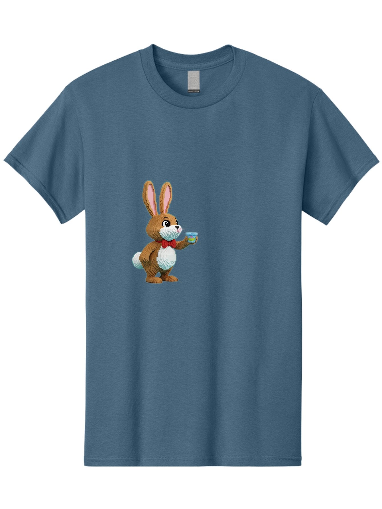 Pixel-Art-Bunny Men'S Graphic Tee, 100% Cotton, Comfortable Casual Summer Wear, Machine Washable, Vintage Camera, Old Camera, Antique Camera, Black Camera, Classic Photography, Photography Equipment, Nostalgic Device, Film Camera, Camera Art Bar301 13