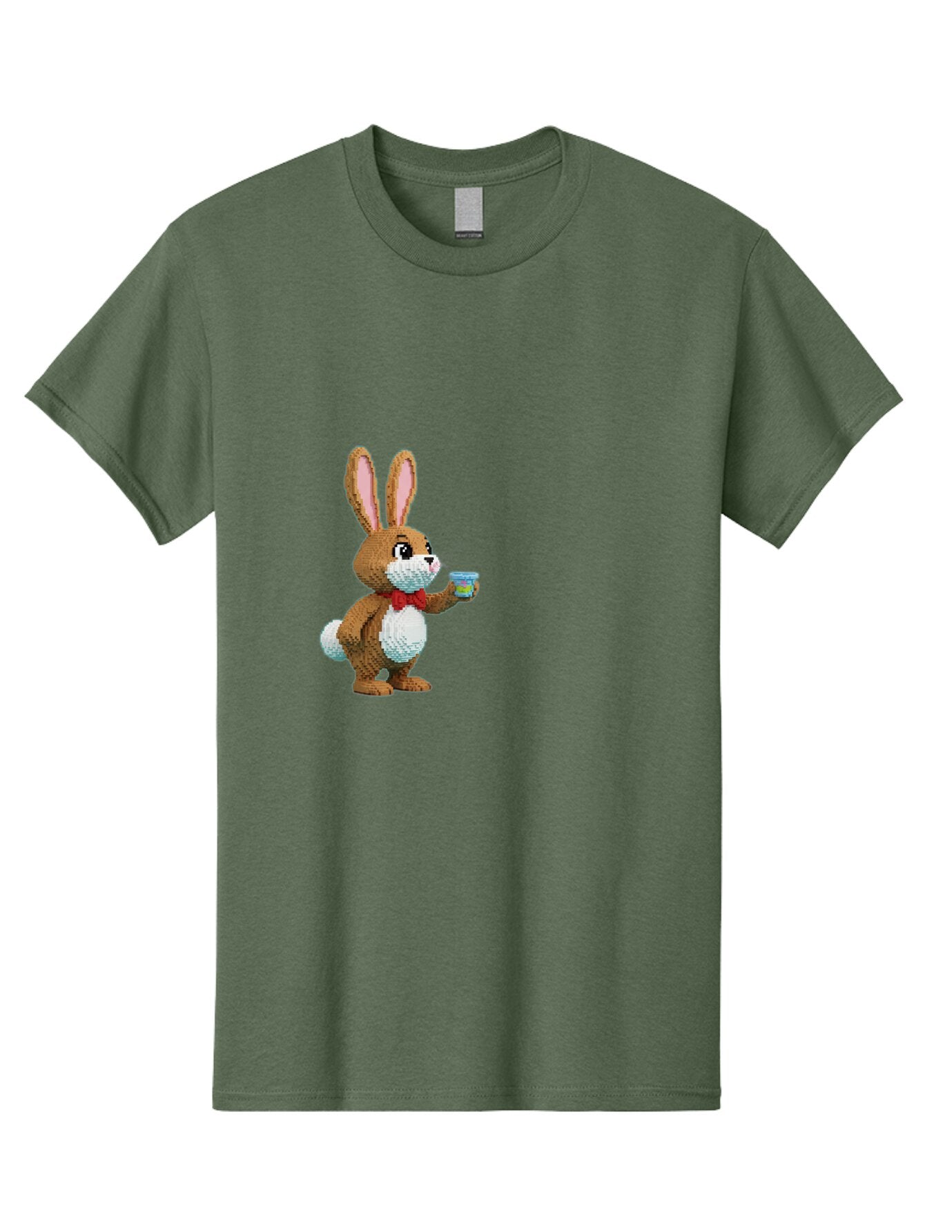 Pixel-Art-Bunny Men'S Graphic Tee, 100% Cotton, Comfortable Casual Summer Wear, Machine Washable, Vintage Camera, Old Camera, Antique Camera, Black Camera, Classic Photography, Photography Equipment, Nostalgic Device, Film Camera, Camera Art Bar301 12