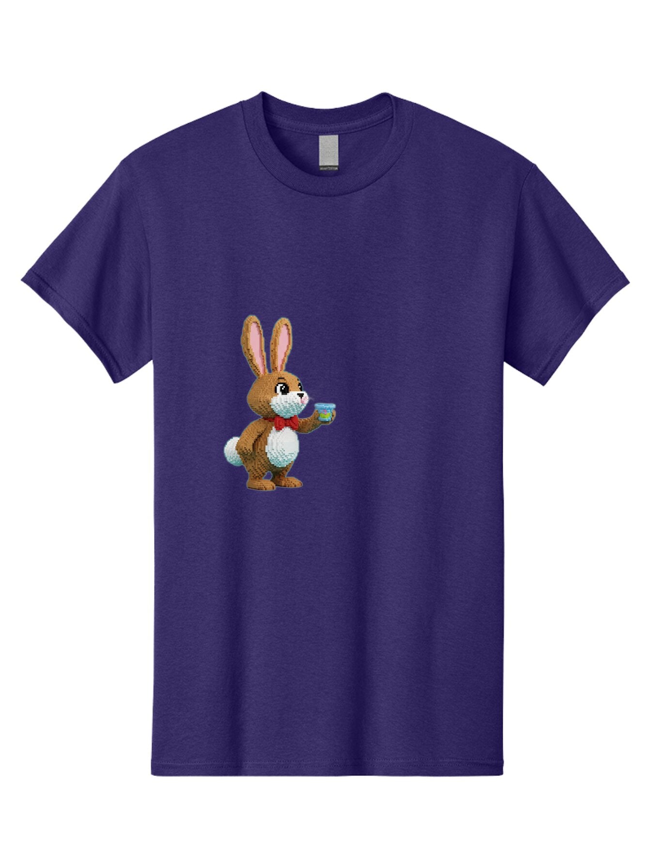 Pixel-Art-Bunny Men'S Graphic Tee, 100% Cotton, Comfortable Casual Summer Wear, Machine Washable, Vintage Camera, Old Camera, Antique Camera, Black Camera, Classic Photography, Photography Equipment, Nostalgic Device, Film Camera, Camera Art Bar301 9