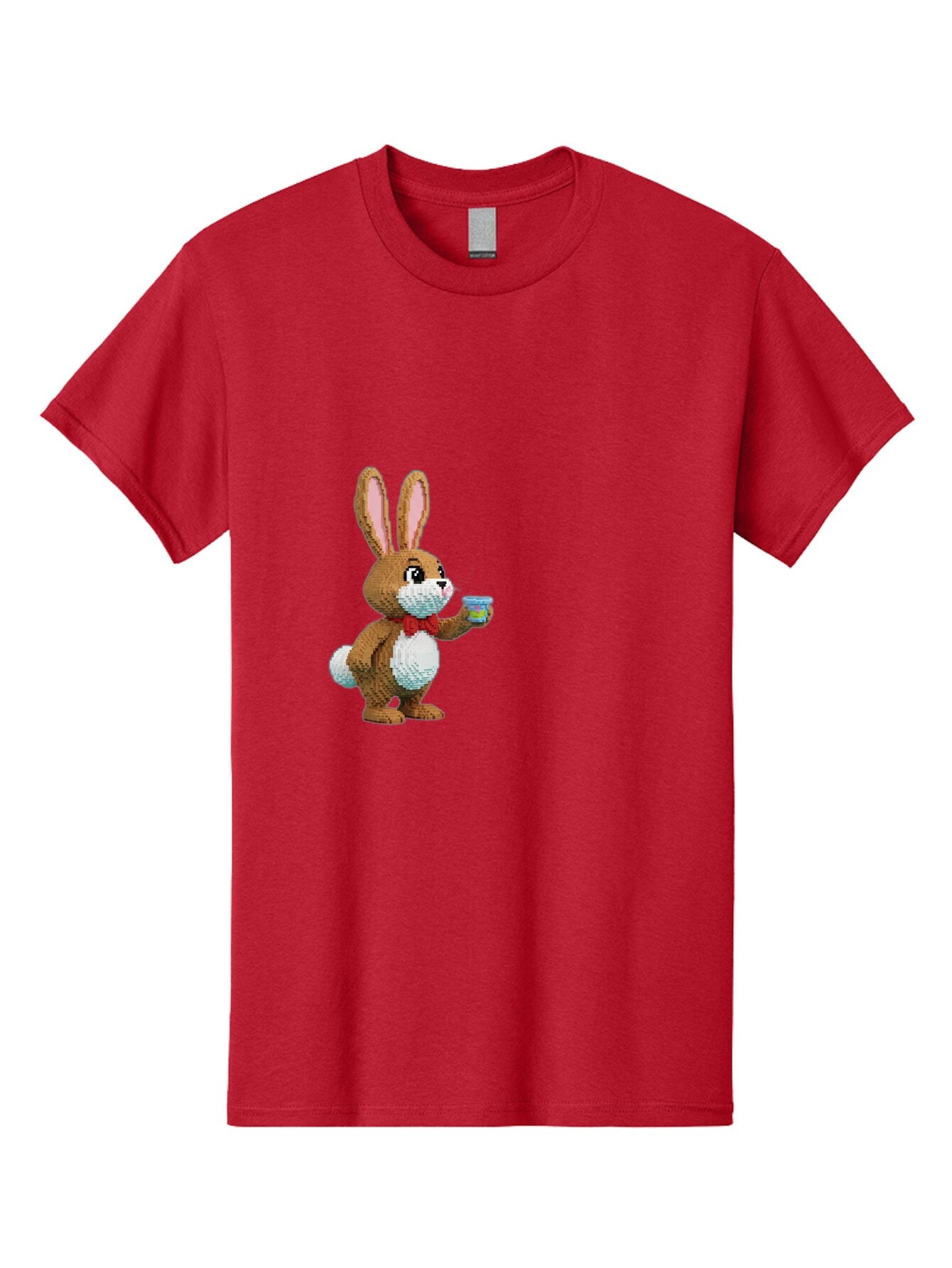 Pixel-Art-Bunny Men'S Graphic Tee, 100% Cotton, Comfortable Casual Summer Wear, Machine Washable, Vintage Camera, Old Camera, Antique Camera, Black Camera, Classic Photography, Photography Equipment, Nostalgic Device, Film Camera, Camera Art Bar301 14