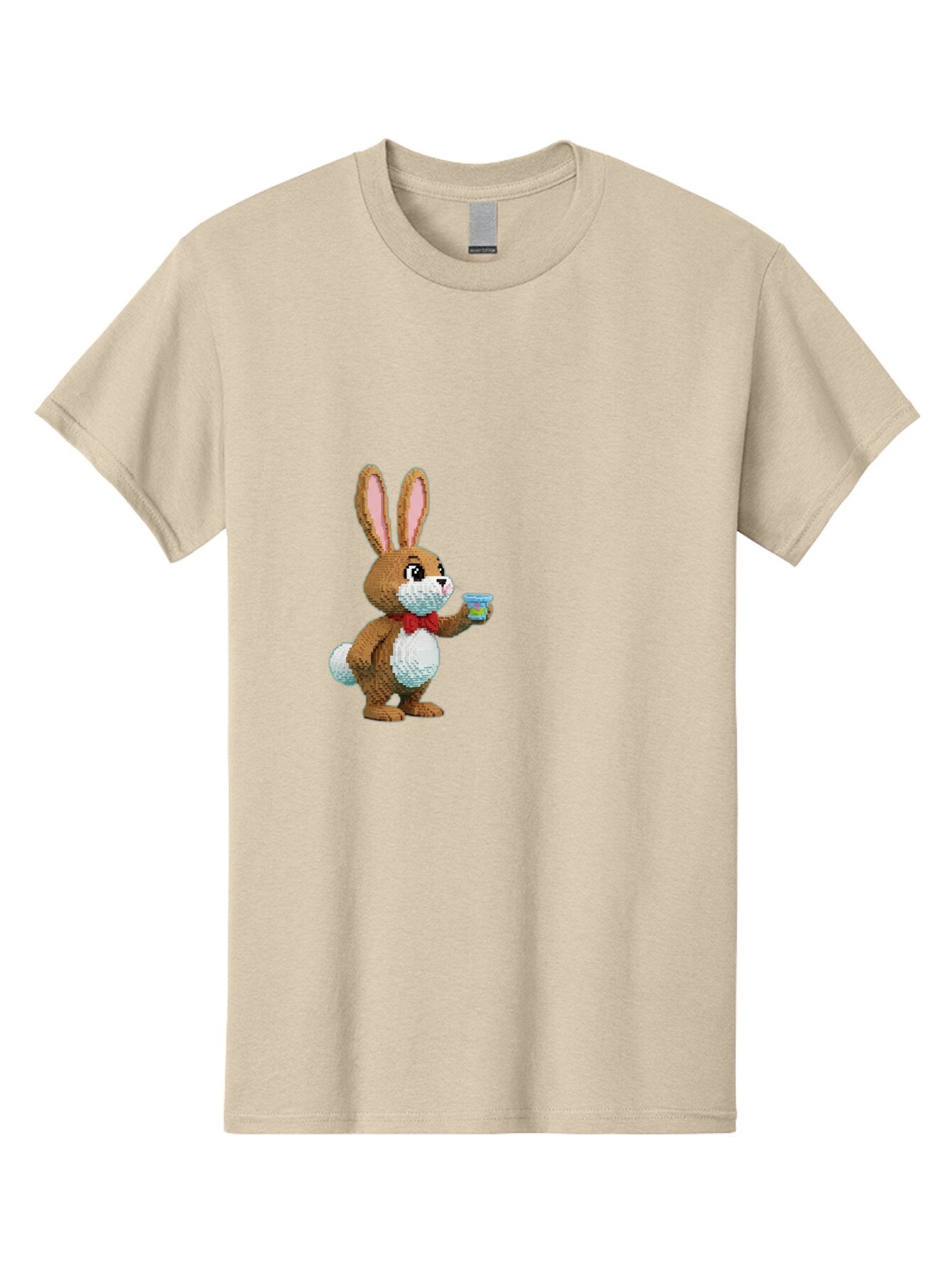 Pixel-Art-Bunny Men'S Graphic Tee, 100% Cotton, Comfortable Casual Summer Wear, Machine Washable, Vintage Camera, Old Camera, Antique Camera, Black Camera, Classic Photography, Photography Equipment, Nostalgic Device, Film Camera, Camera Art Bar301 3