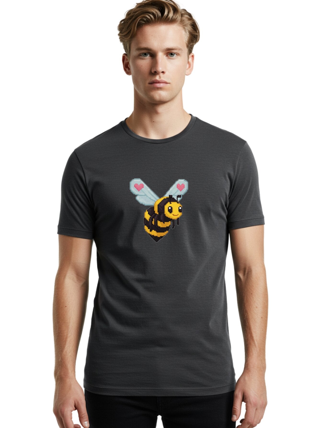 Pixel-Bee Men'S Graphic Tee, 100% Cotton, Comfortable Casual Summer Wear, Machine Washable, Vintage Camera, Old Camera, Antique Camera, Black Camera, Classic Photography, Photography Equipment, Nostalgic Device, Film Camera, Camera Art Bar302 28