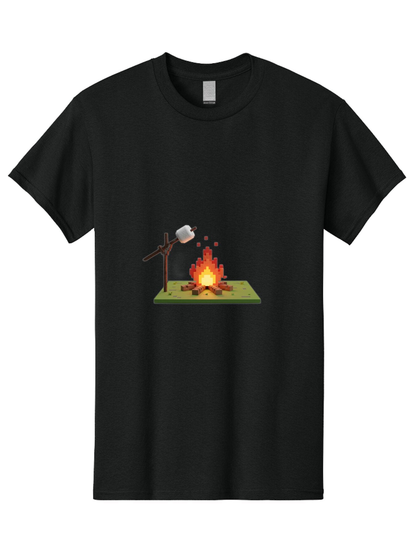 Pixel-Campfire Men'S Graphic Tee, 100% Cotton, Comfortable Casual Summer Wear, Machine Washable, Vintage Camera, Old Camera, Antique Camera, Black Camera, Classic Photography, Photography Equipment, Nostalgic Device, Film Camera, Camera Art Bar303 2