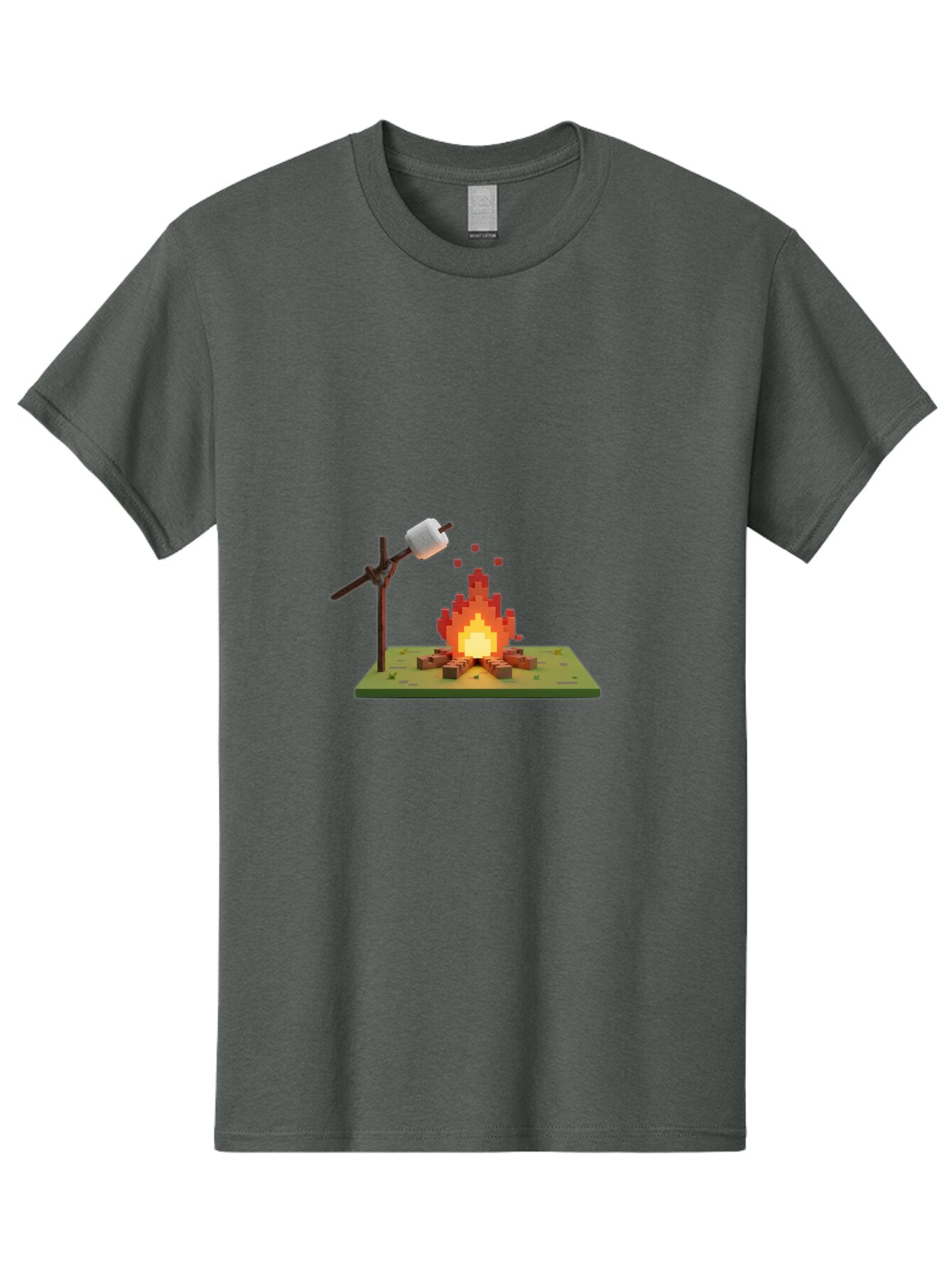 Pixel-Campfire Men'S Graphic Tee, 100% Cotton, Comfortable Casual Summer Wear, Machine Washable, Vintage Camera, Old Camera, Antique Camera, Black Camera, Classic Photography, Photography Equipment, Nostalgic Device, Film Camera, Camera Art Bar303 1
