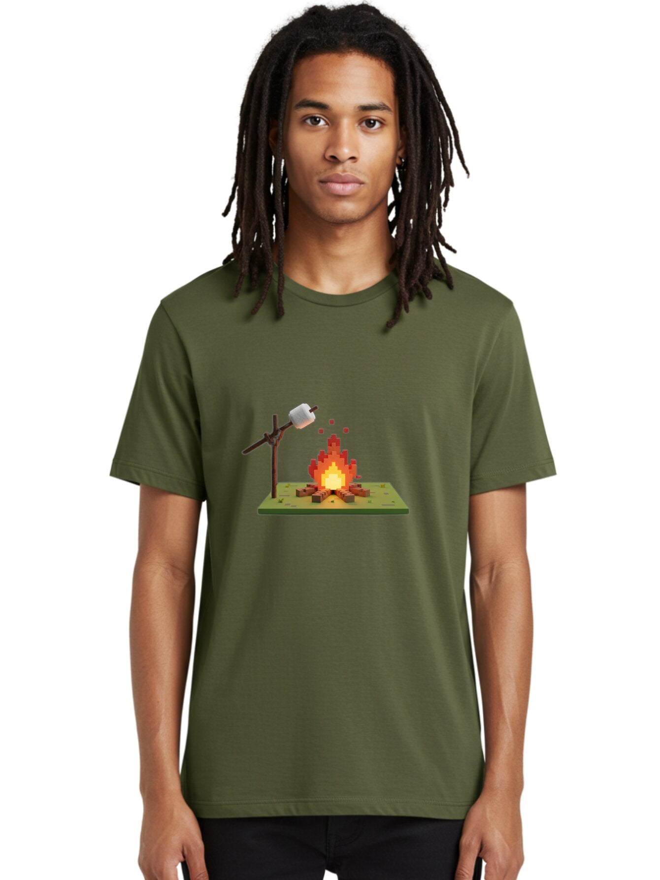 Pixel-Campfire Men'S Graphic Tee, 100% Cotton, Comfortable Casual Summer Wear, Machine Washable, Vintage Camera, Old Camera, Antique Camera, Black Camera, Classic Photography, Photography Equipment, Nostalgic Device, Film Camera, Camera Art Bar303 20