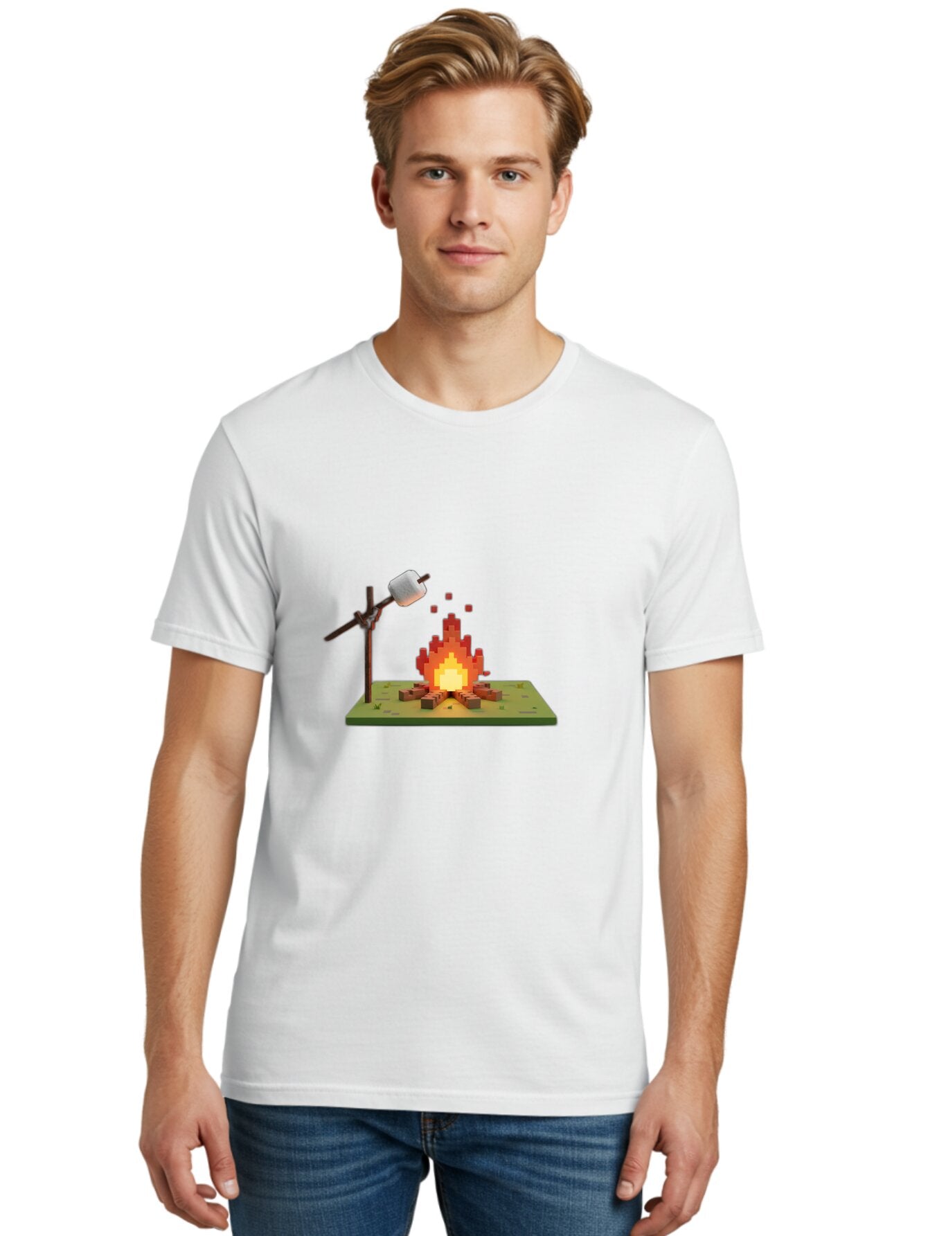 Pixel-Campfire Men'S Graphic Tee, 100% Cotton, Comfortable Casual Summer Wear, Machine Washable, Vintage Camera, Old Camera, Antique Camera, Black Camera, Classic Photography, Photography Equipment, Nostalgic Device, Film Camera, Camera Art Bar303 26