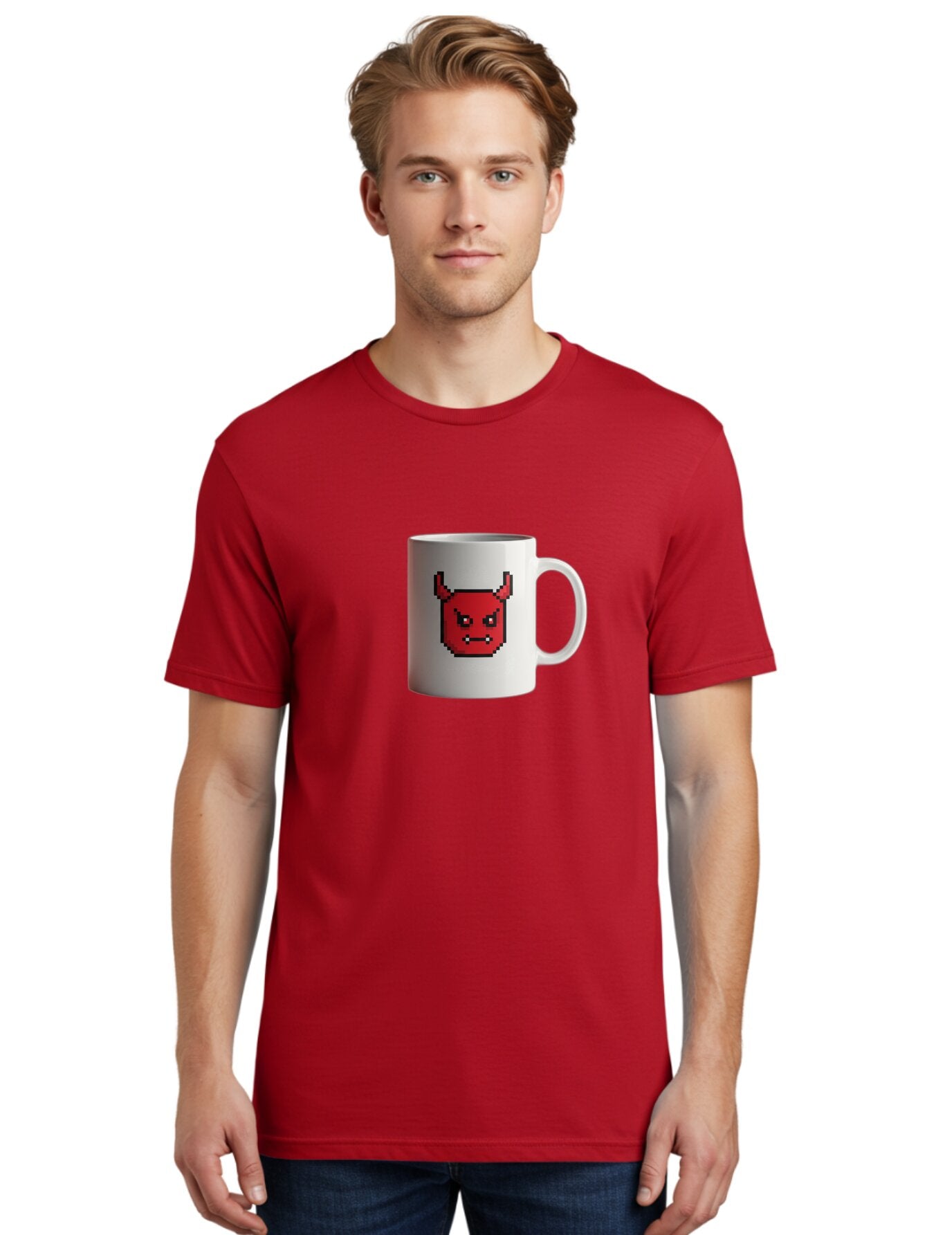 Pixel-Devil-Mug Men'S Graphic Tee, 100% Cotton, Comfortable Casual Summer Wear, Machine Washable, Vintage Camera, Old Camera, Antique Camera, Black Camera, Classic Photography, Photography Equipment, Nostalgic Device, Film Camera, Camera Art Bar304 18