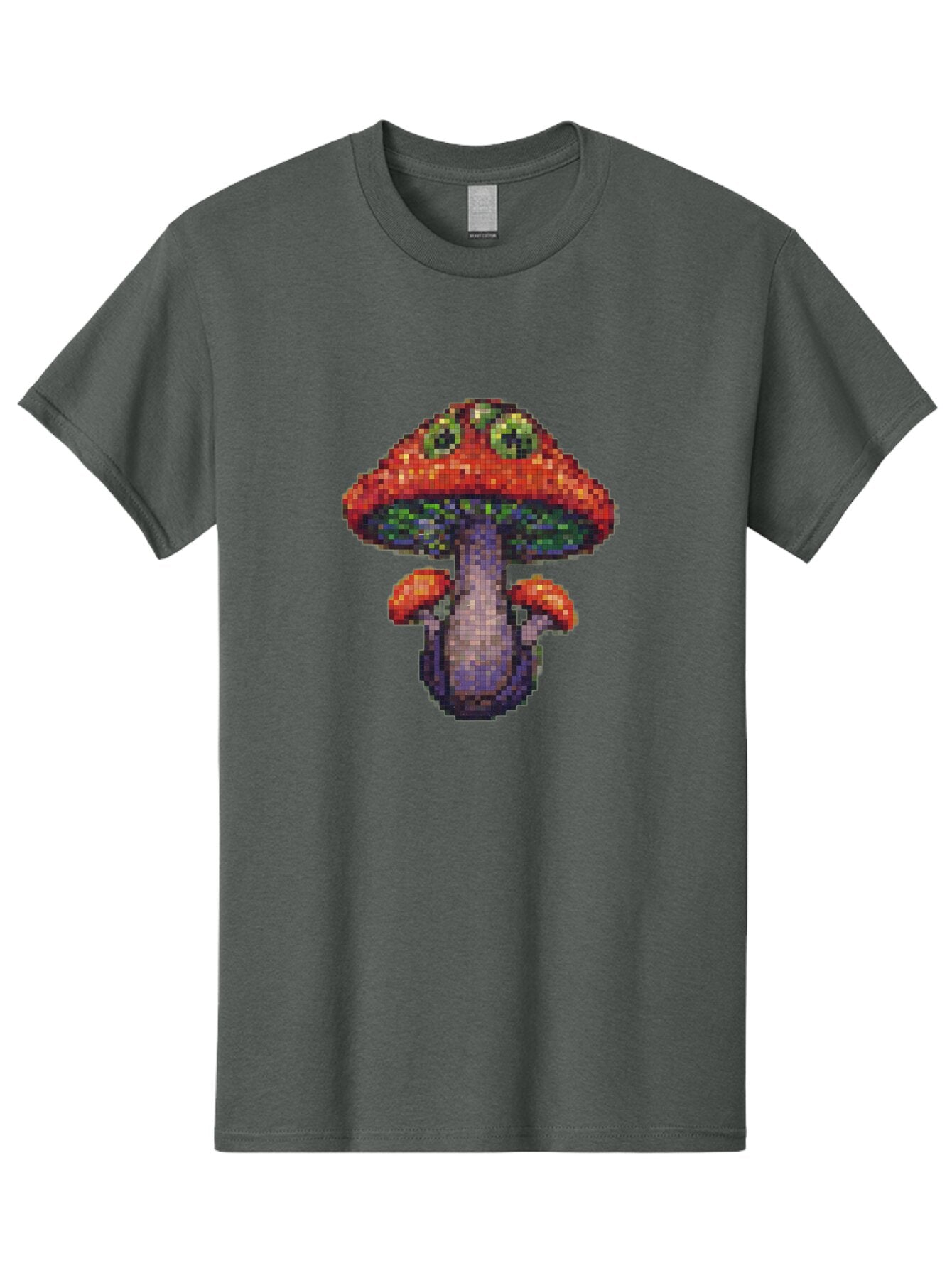 Pixel-Mushroom Men'S Graphic Tee, 100% Cotton, Comfortable Casual Summer Wear, Machine Washable, Vintage Camera, Old Camera, Antique Camera, Black Camera, Classic Photography, Photography Equipment, Nostalgic Device, Film Camera, Camera Art Bar306 8