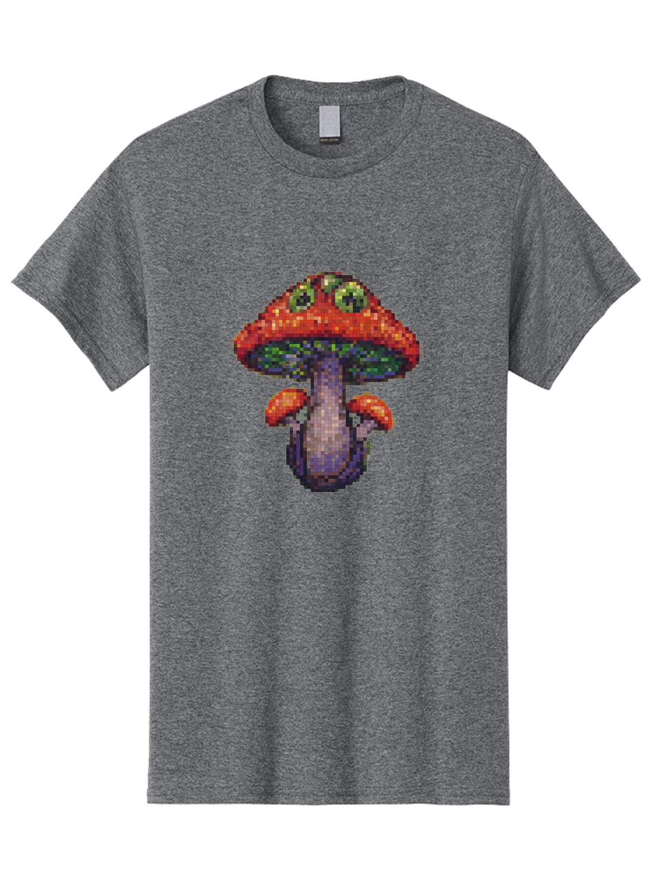 Pixel-Mushroom Men'S Graphic Tee, 100% Cotton, Comfortable Casual Summer Wear, Machine Washable, Vintage Camera, Old Camera, Antique Camera, Black Camera, Classic Photography, Photography Equipment, Nostalgic Device, Film Camera, Camera Art Bar306 9