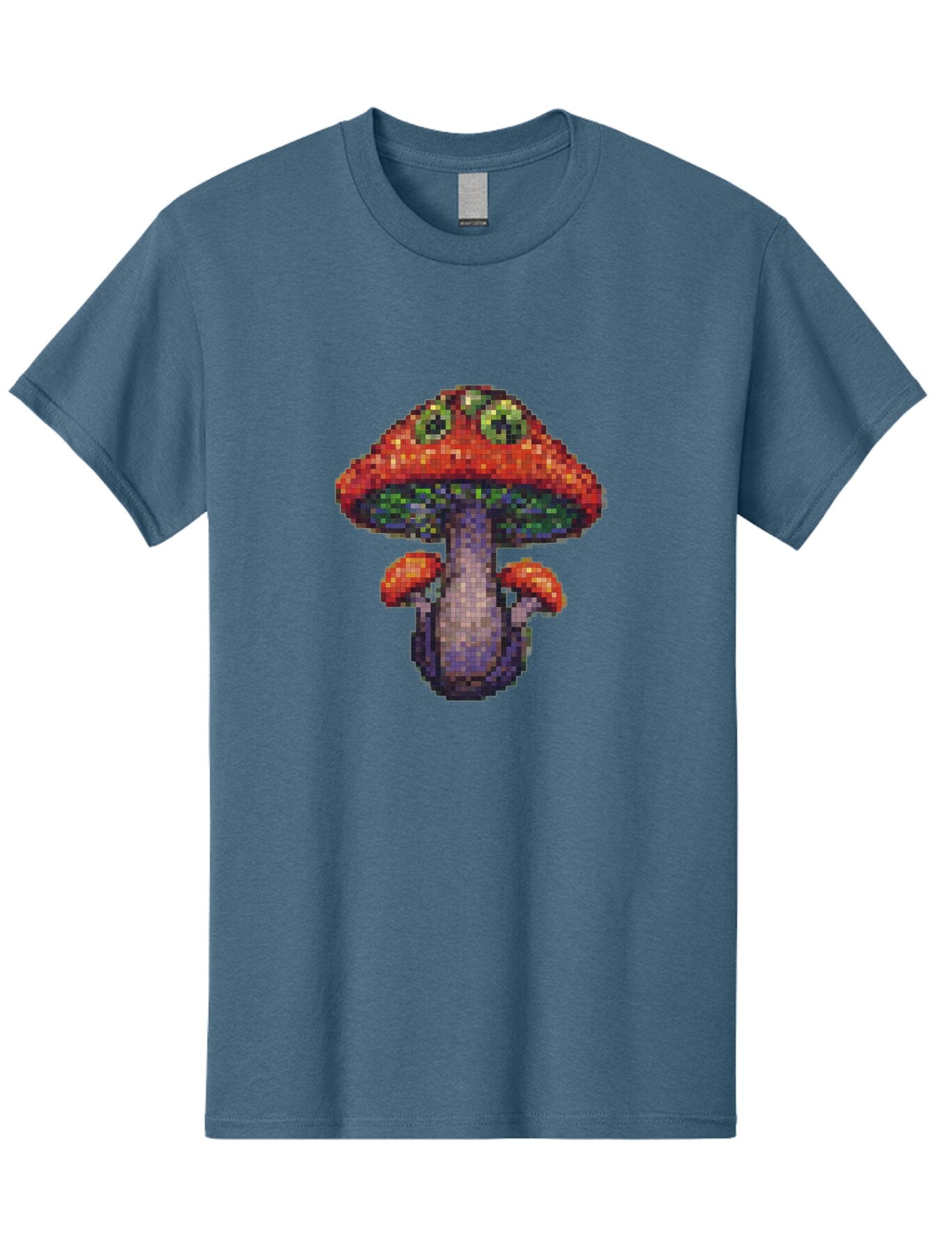 Pixel-Mushroom Men'S Graphic Tee, 100% Cotton, Comfortable Casual Summer Wear, Machine Washable, Vintage Camera, Old Camera, Antique Camera, Black Camera, Classic Photography, Photography Equipment, Nostalgic Device, Film Camera, Camera Art Bar306 14