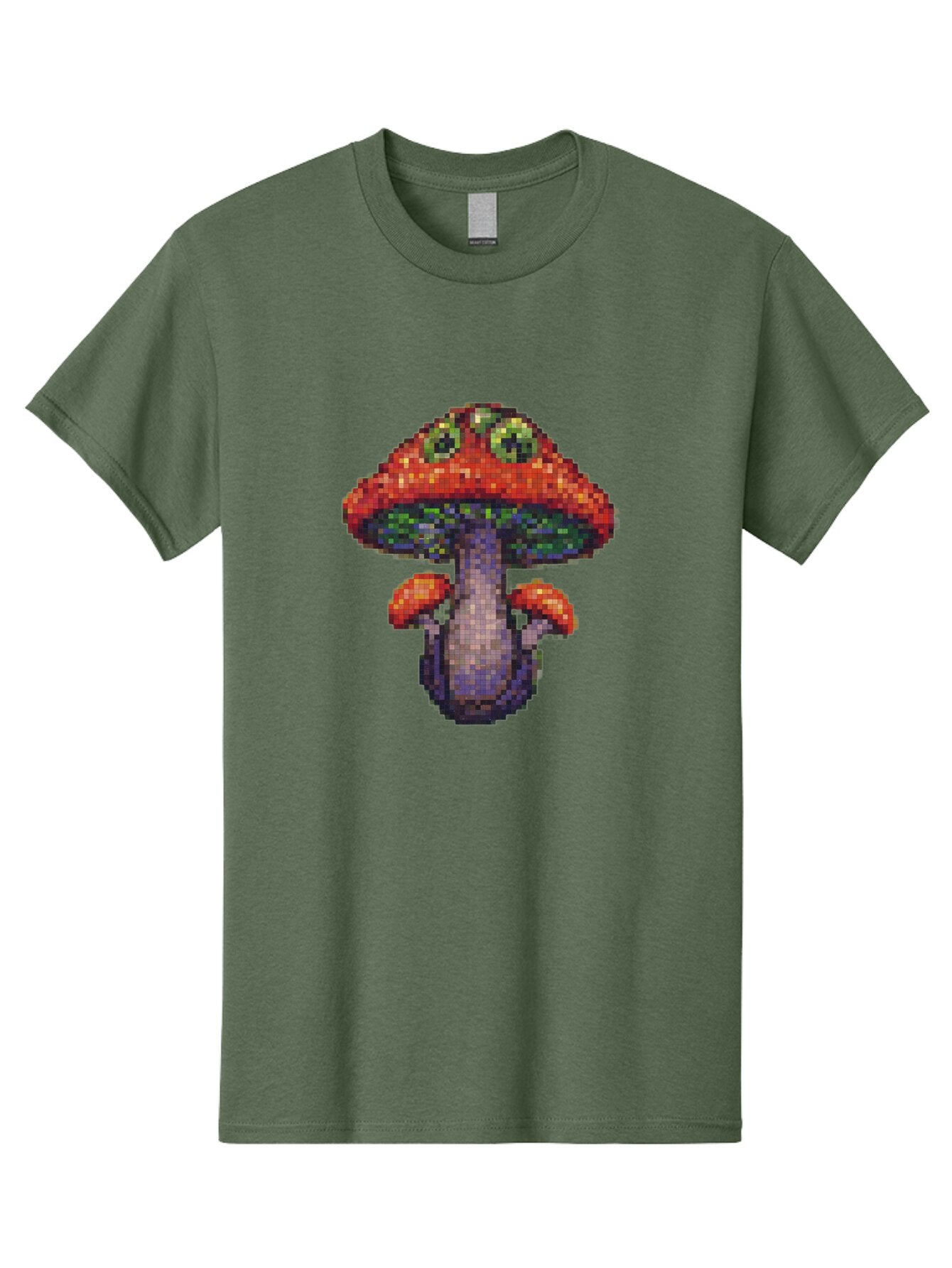 Pixel-Mushroom Men'S Graphic Tee, 100% Cotton, Comfortable Casual Summer Wear, Machine Washable, Vintage Camera, Old Camera, Antique Camera, Black Camera, Classic Photography, Photography Equipment, Nostalgic Device, Film Camera, Camera Art Bar306 7
