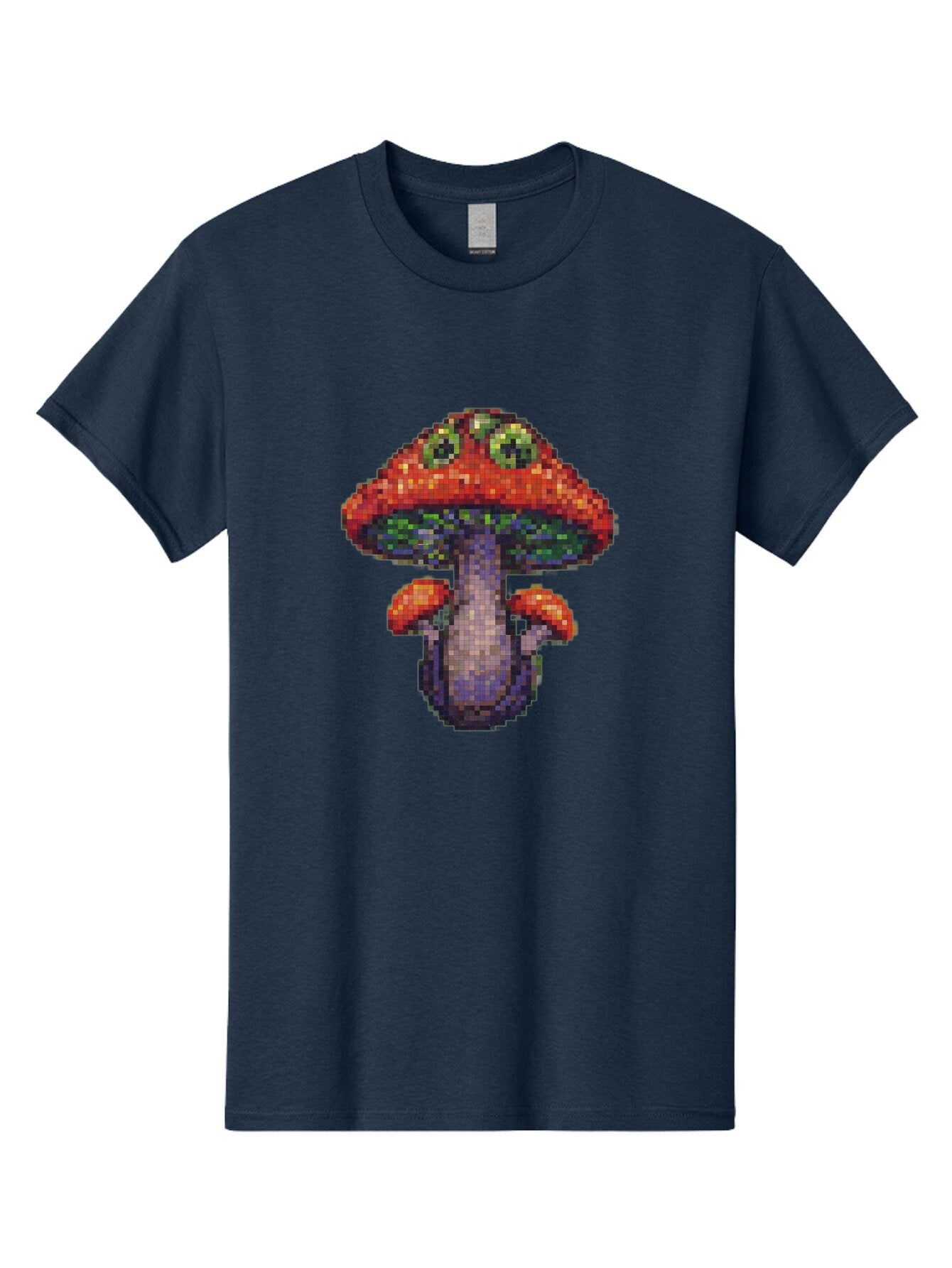Pixel-Mushroom Men'S Graphic Tee, 100% Cotton, Comfortable Casual Summer Wear, Machine Washable, Vintage Camera, Old Camera, Antique Camera, Black Camera, Classic Photography, Photography Equipment, Nostalgic Device, Film Camera, Camera Art Bar306 13