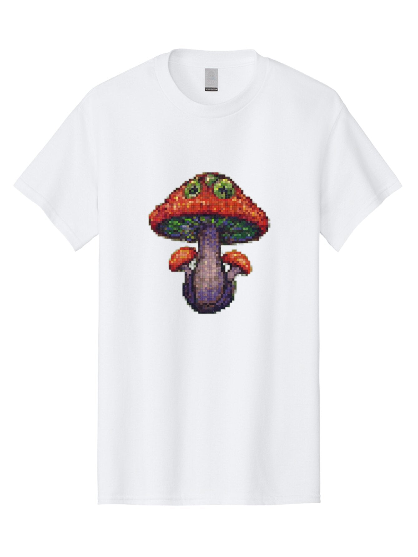 Pixel-Mushroom Men'S Graphic Tee, 100% Cotton, Comfortable Casual Summer Wear, Machine Washable, Vintage Camera, Old Camera, Antique Camera, Black Camera, Classic Photography, Photography Equipment, Nostalgic Device, Film Camera, Camera Art Bar306 2