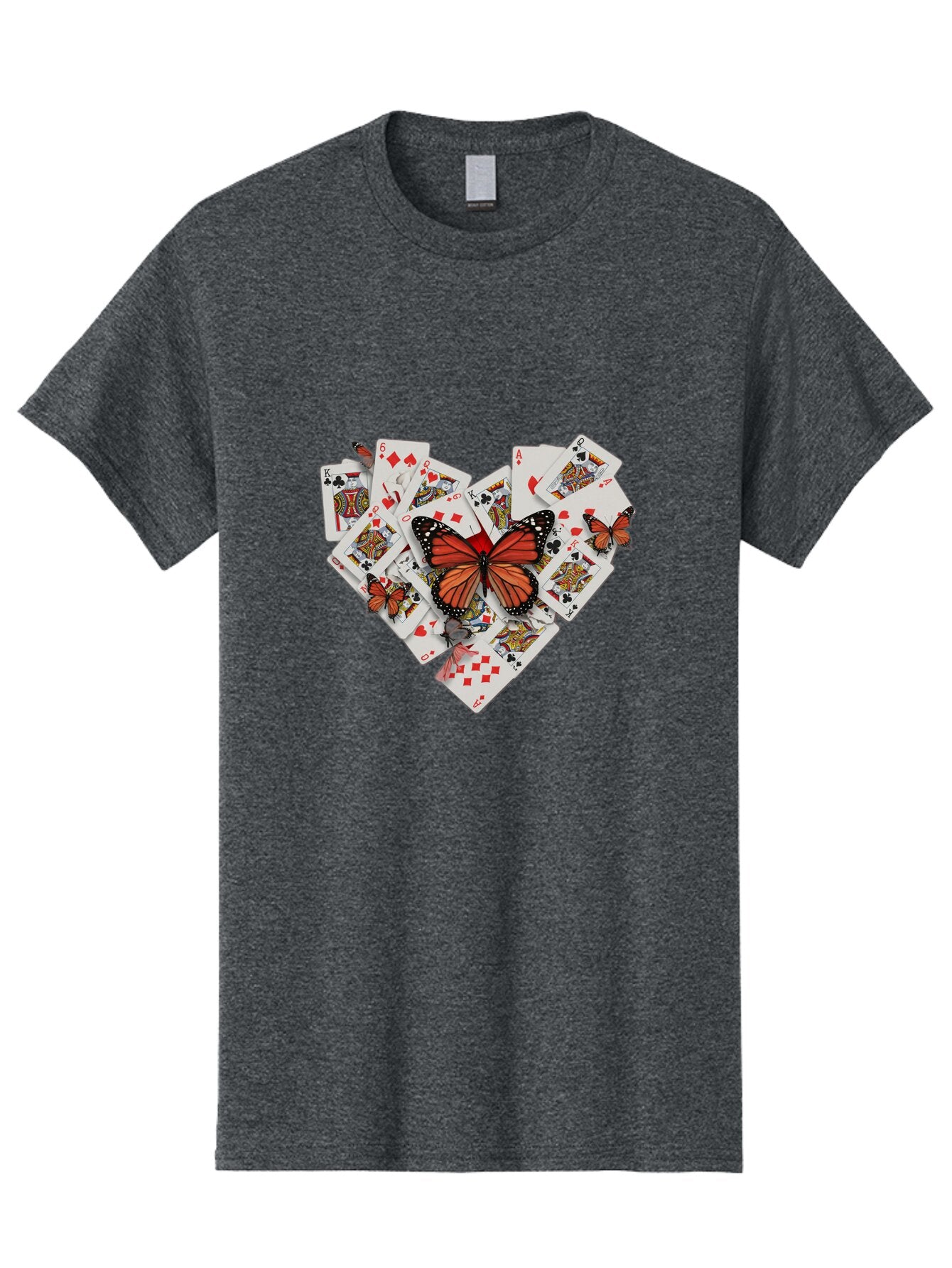 Playing-Cards-With-Butterflies Men'S Graphic Tee, 100% Cotton, Comfortable Casual Summer Wear, Machine Washable, Vintage Camera, Old Camera, Antique Camera, Black Camera, Classic Photography, Photography Equipment, Nostalgic Device, Bar309 13