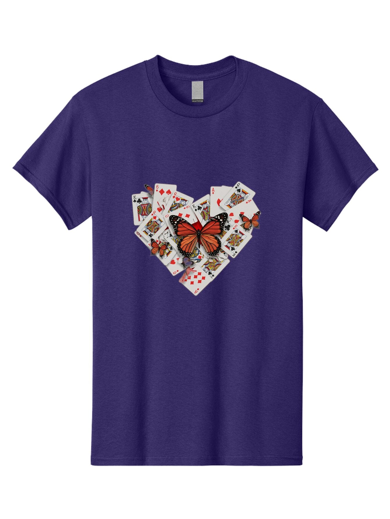 Playing-Cards-With-Butterflies Men'S Graphic Tee, 100% Cotton, Comfortable Casual Summer Wear, Machine Washable, Vintage Camera, Old Camera, Antique Camera, Black Camera, Classic Photography, Photography Equipment, Nostalgic Device, Bar309 10