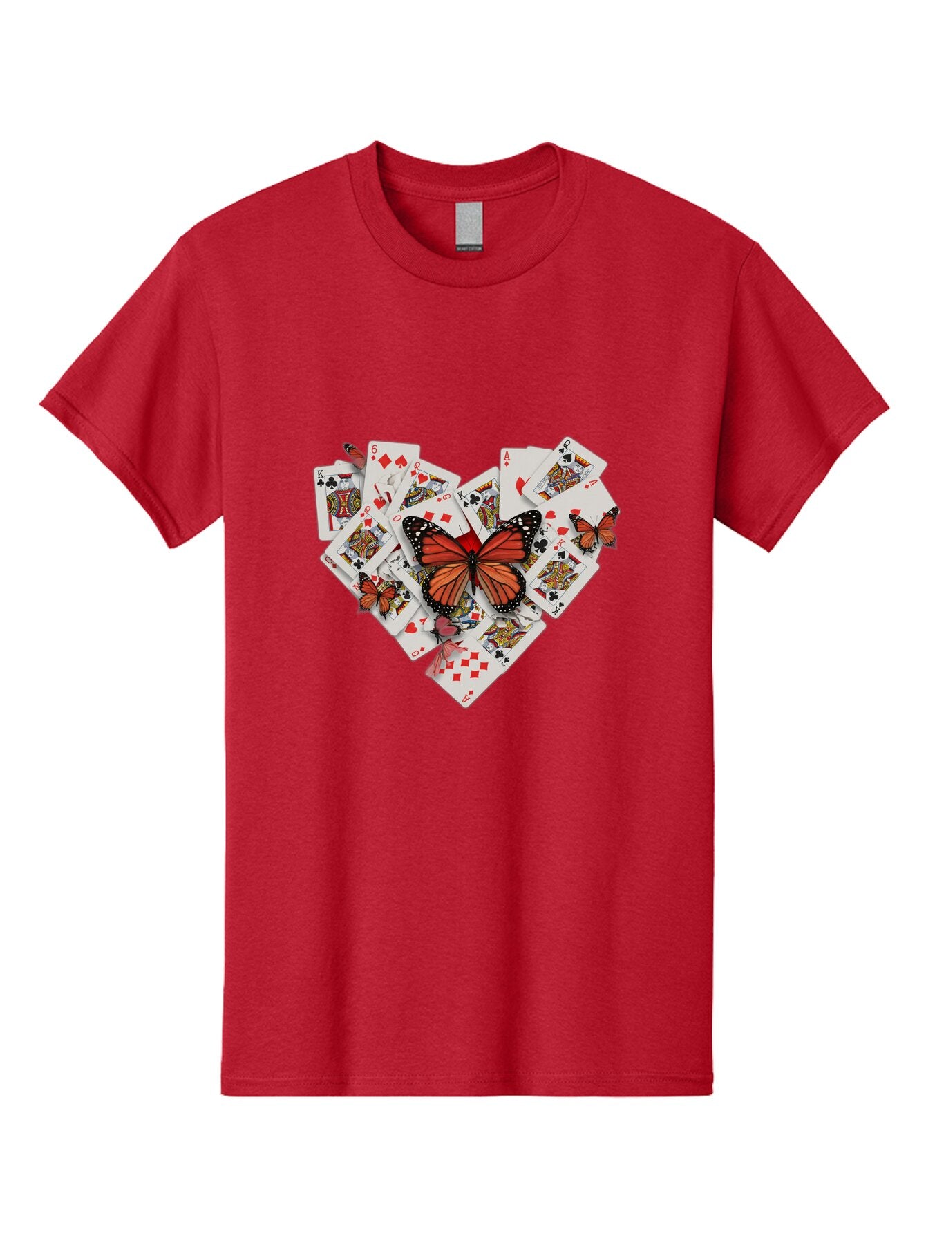 Playing-Cards-With-Butterflies Men'S Graphic Tee, 100% Cotton, Comfortable Casual Summer Wear, Machine Washable, Vintage Camera, Old Camera, Antique Camera, Black Camera, Classic Photography, Photography Equipment, Nostalgic Device, Bar309 7