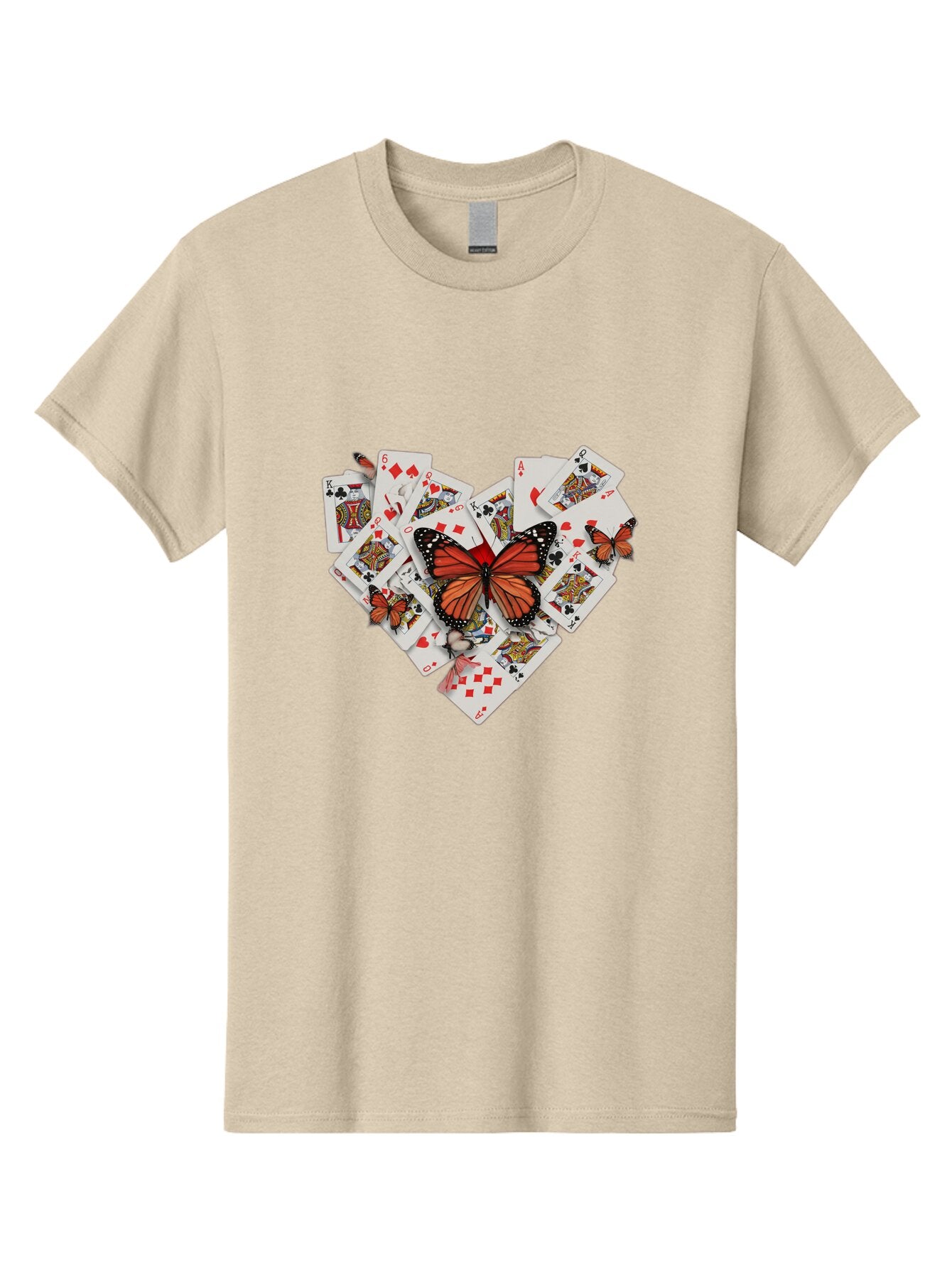 Playing-Cards-With-Butterflies Men'S Graphic Tee, 100% Cotton, Comfortable Casual Summer Wear, Machine Washable, Vintage Camera, Old Camera, Antique Camera, Black Camera, Classic Photography, Photography Equipment, Nostalgic Device, Bar309 8