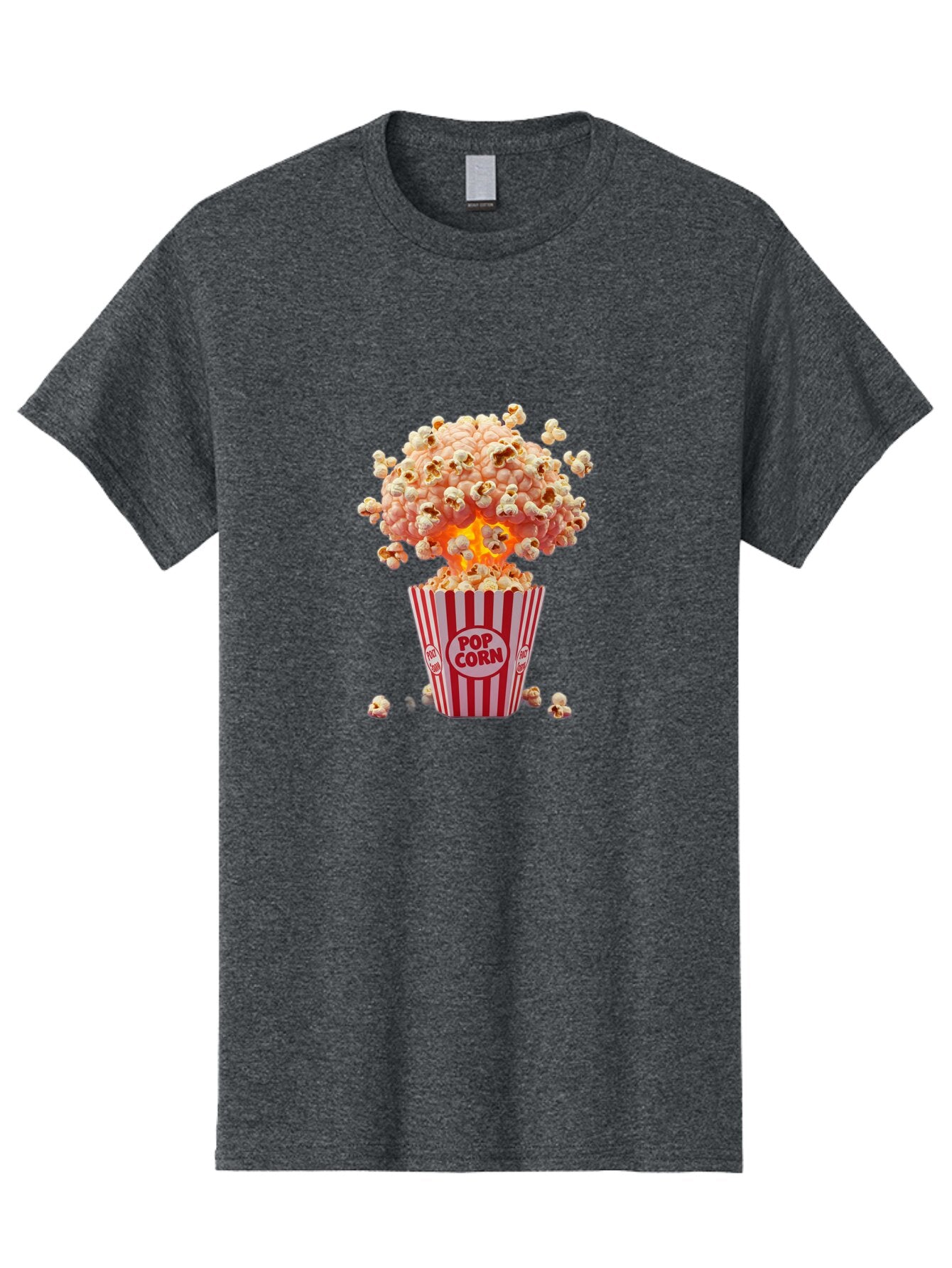 Pop-Corn-1 Men'S Graphic Tee, 100% Cotton, Comfortable Casual Summer Wear, Machine Washable, Vintage Camera, Old Camera, Antique Camera, Black Camera, Classic Photography, Photography Equipment, Nostalgic Device, Film Camera, Camera Art Bar312 1