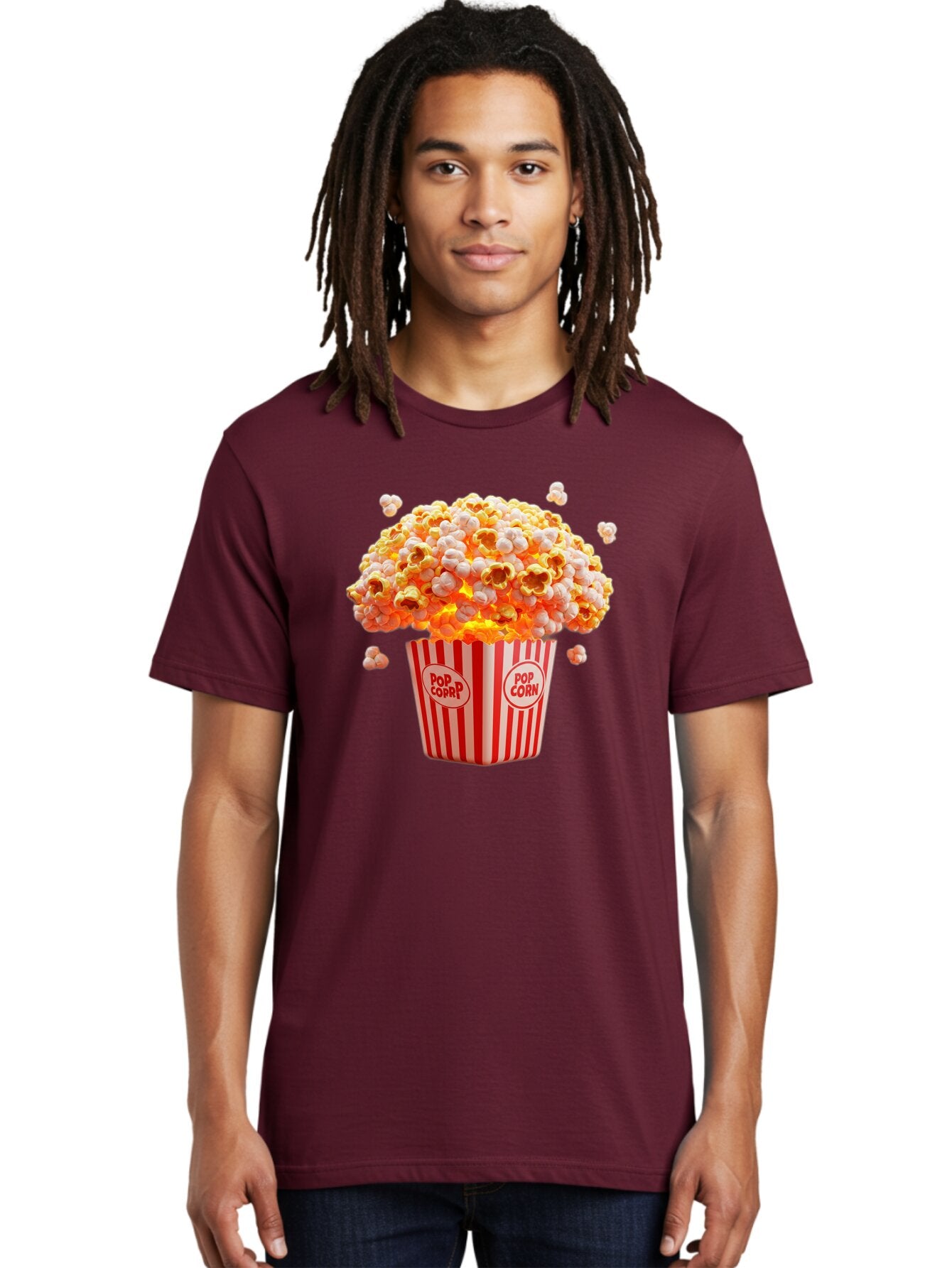 Pop-Corn Men'S Graphic Tee, 100% Cotton, Comfortable Casual Summer Wear, Machine Washable, Vintage Camera, Old Camera, Antique Camera, Black Camera, Classic Photography, Photography Equipment, Nostalgic Device, Film Camera, Camera Art Bar313 28