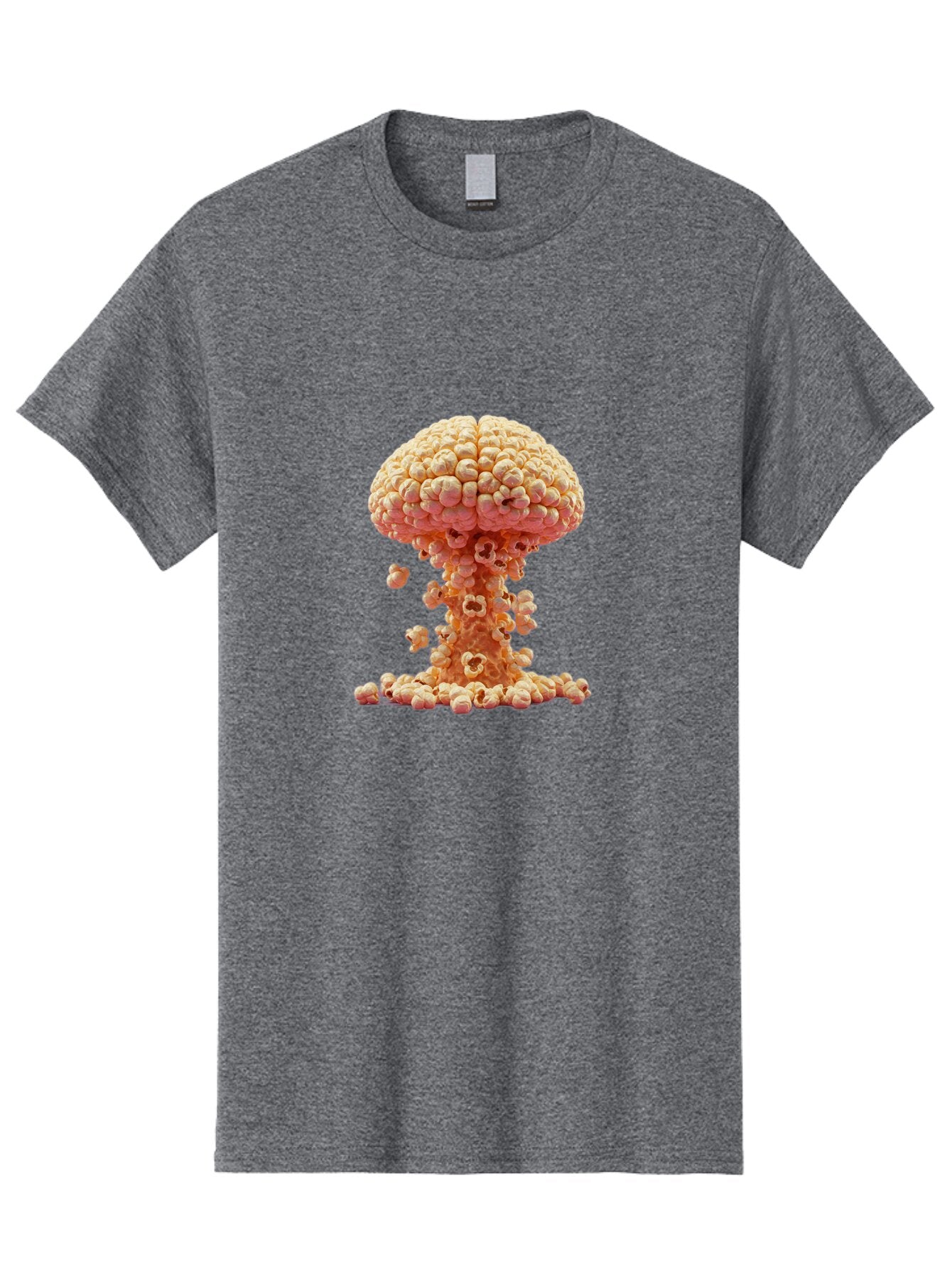 Popcorn-Mushroom-Cloud Men'S Graphic Tee, 100% Cotton, Comfortable Casual Summer Wear, Machine Washable, Vintage Camera, Old Camera, Antique Camera, Black Camera, Classic Photography, Photography Equipment, Nostalgic Device, Film Camera, Bar314 2