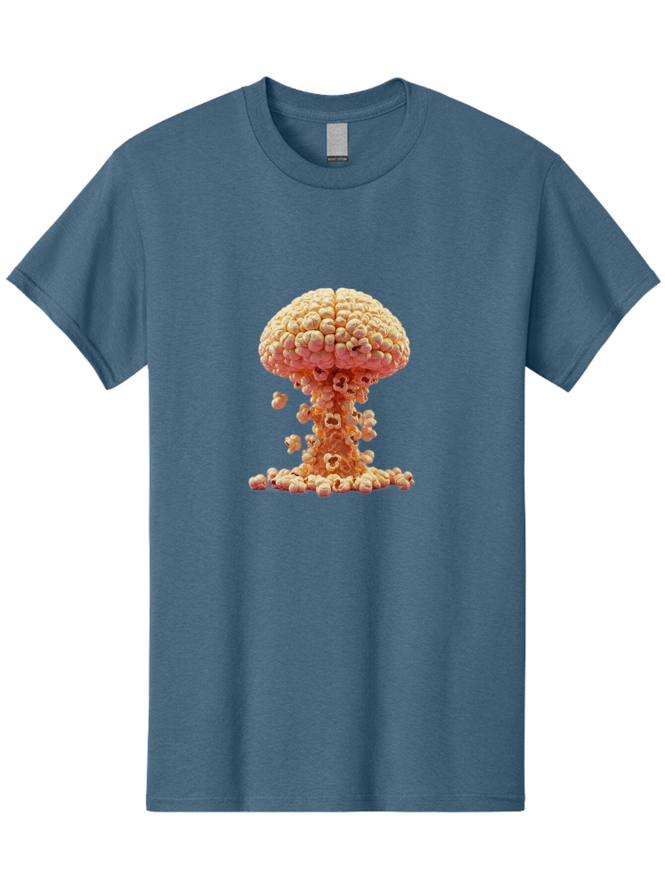 Popcorn-Mushroom-Cloud Men'S Graphic Tee, 100% Cotton, Comfortable Casual Summer Wear, Machine Washable, Vintage Camera, Old Camera, Antique Camera, Black Camera, Classic Photography, Photography Equipment, Nostalgic Device, Film Camera, Bar314 5