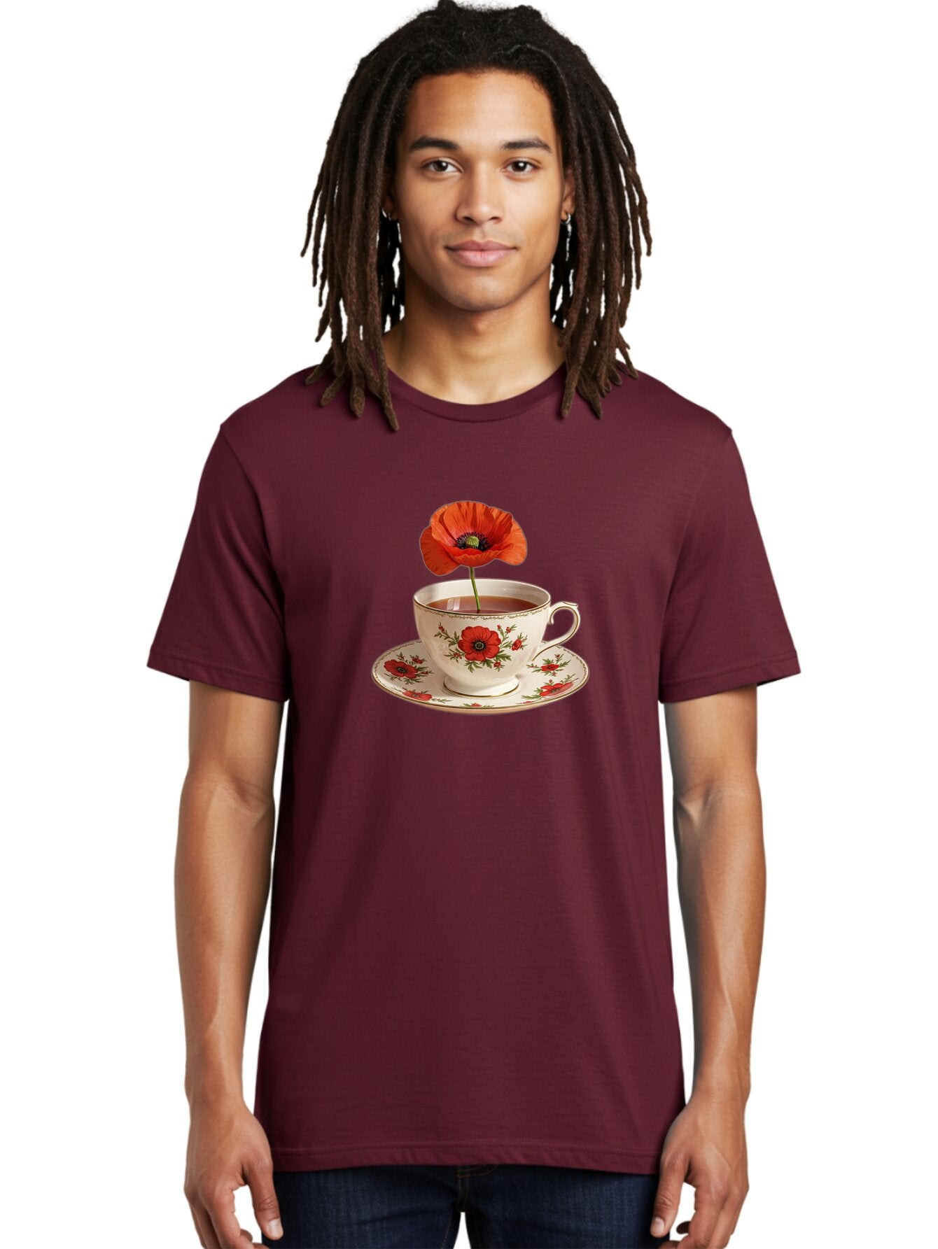 Poppy-Tea-Cup Men'S Graphic Tee, 100% Cotton, Comfortable Casual Summer Wear, Machine Washable, Vintage Camera, Old Camera, Antique Camera, Black Camera, Classic Photography, Photography Equipment, Nostalgic Device, Film Camera, Camera Art Bar315 24