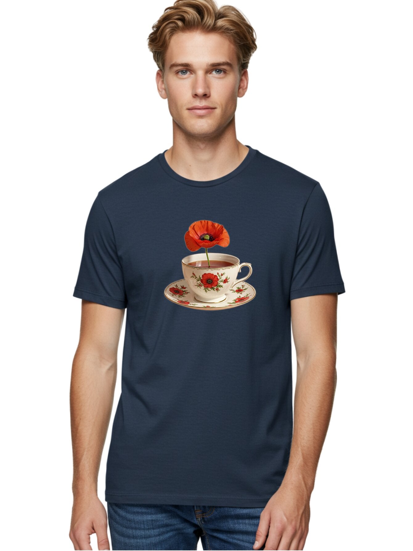 Poppy-Tea-Cup Men'S Graphic Tee, 100% Cotton, Comfortable Casual Summer Wear, Machine Washable, Vintage Camera, Old Camera, Antique Camera, Black Camera, Classic Photography, Photography Equipment, Nostalgic Device, Film Camera, Camera Art Bar315 29