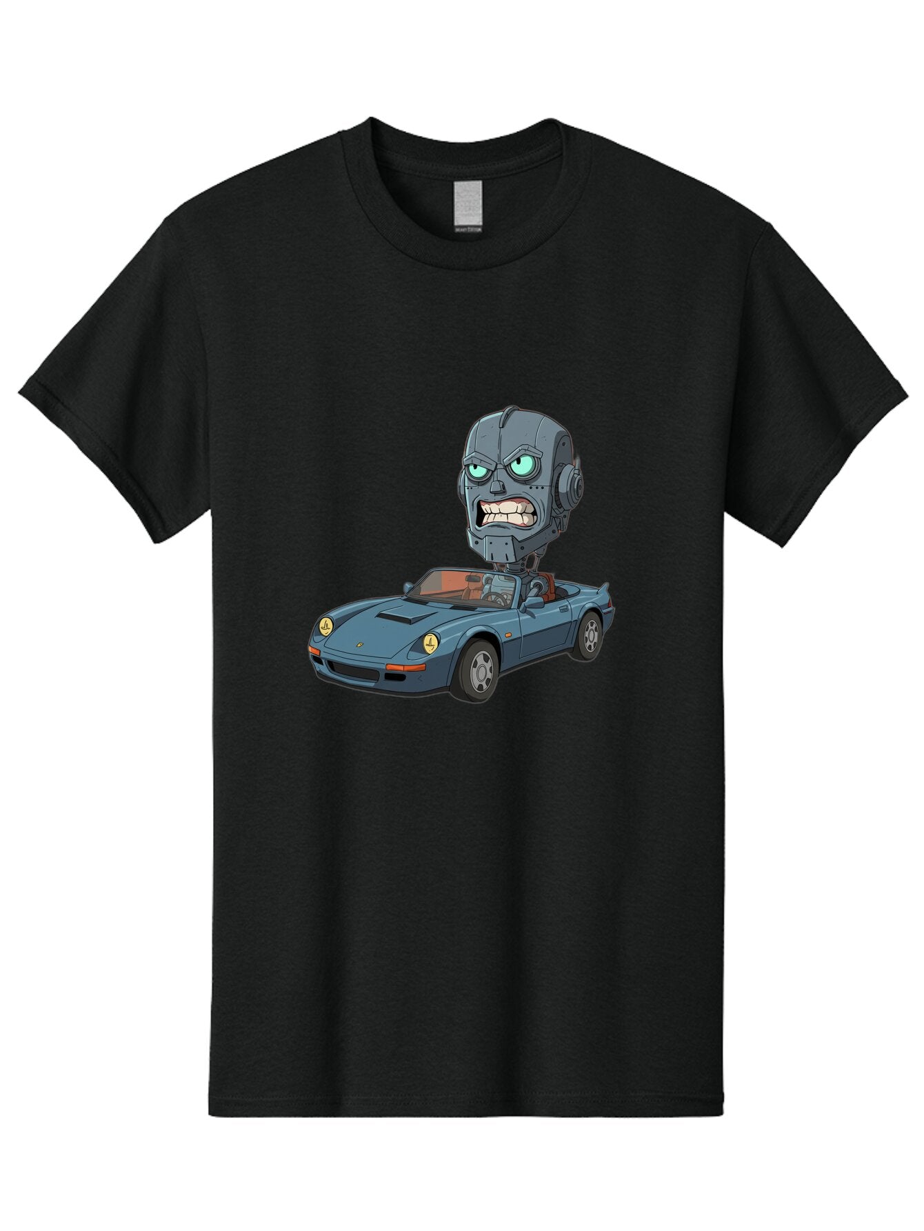 Porsche-Robot-Head Men'S Graphic Tee, 100% Cotton, Comfortable Casual Summer Wear, Machine Washable, Vintage Camera, Old Camera, Antique Camera, Black Camera, Classic Photography, Photography Equipment, Nostalgic Device, Film Camera, Bar316 2