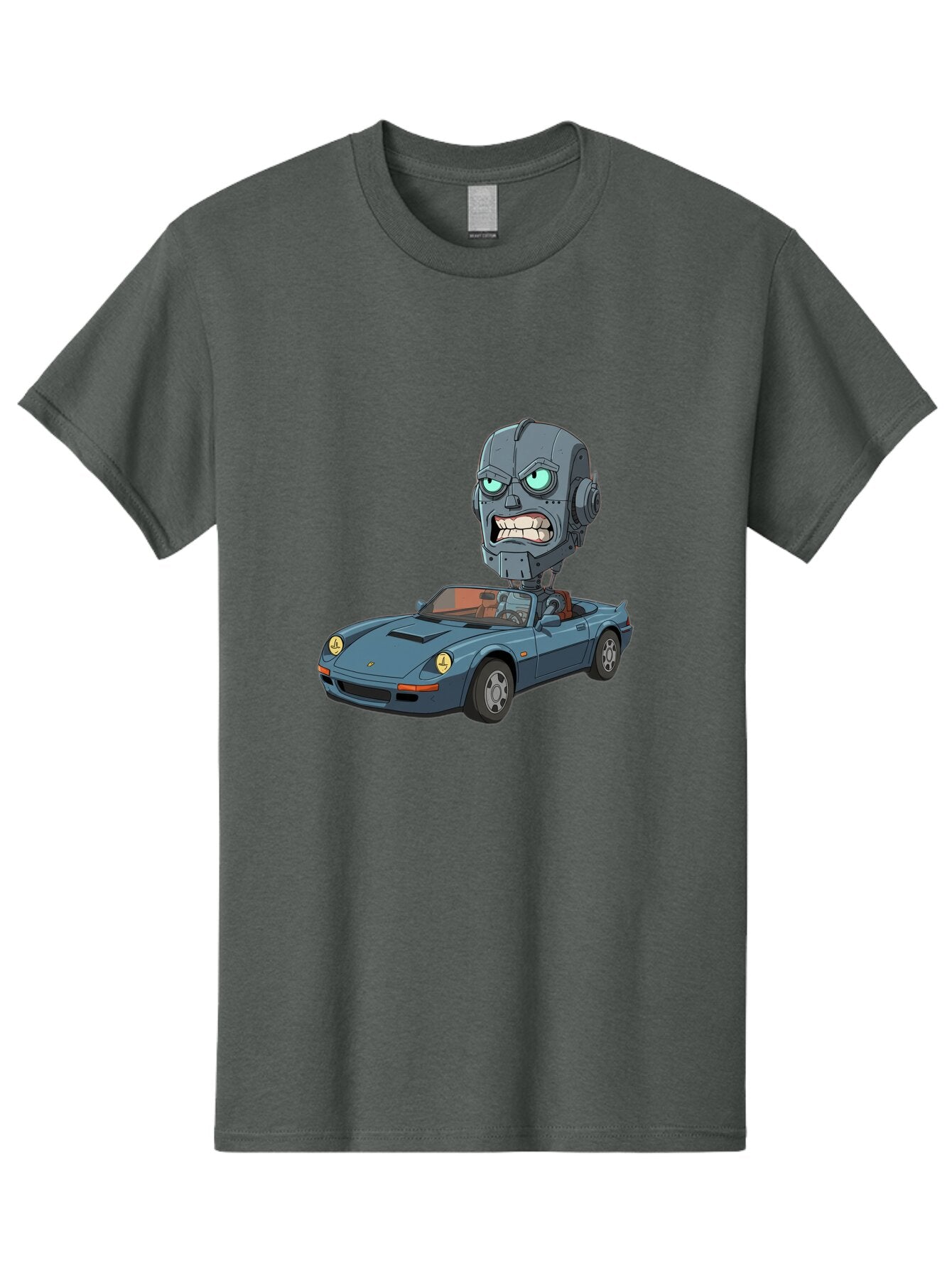 Porsche-Robot-Head Men'S Graphic Tee, 100% Cotton, Comfortable Casual Summer Wear, Machine Washable, Vintage Camera, Old Camera, Antique Camera, Black Camera, Classic Photography, Photography Equipment, Nostalgic Device, Film Camera, Bar316 7