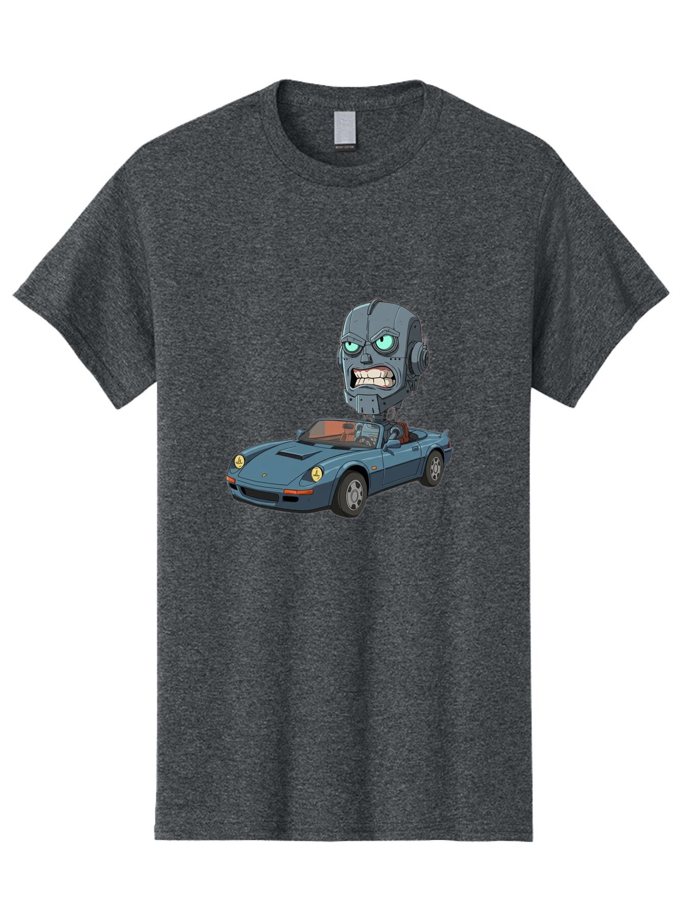Porsche-Robot-Head Men'S Graphic Tee, 100% Cotton, Comfortable Casual Summer Wear, Machine Washable, Vintage Camera, Old Camera, Antique Camera, Black Camera, Classic Photography, Photography Equipment, Nostalgic Device, Film Camera, Bar316 9
