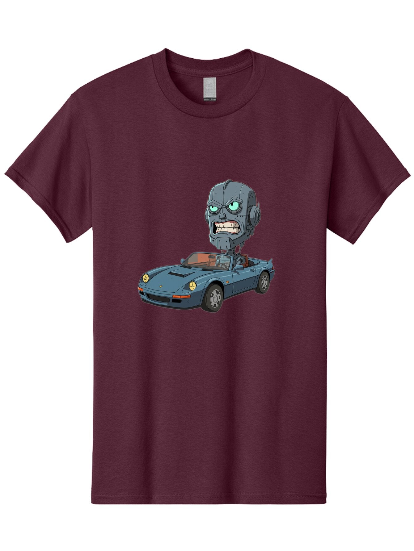Porsche-Robot-Head Men'S Graphic Tee, 100% Cotton, Comfortable Casual Summer Wear, Machine Washable, Vintage Camera, Old Camera, Antique Camera, Black Camera, Classic Photography, Photography Equipment, Nostalgic Device, Film Camera, Bar316 11