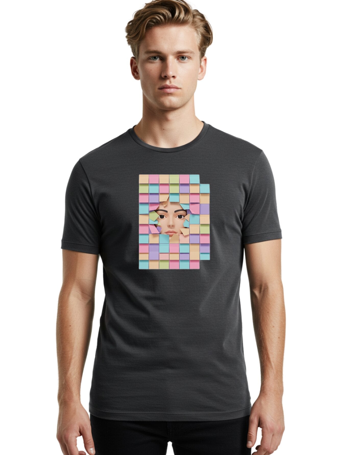 Post-It-Notes Men'S Graphic Tee, 100% Cotton, Comfortable Casual Summer Wear, Machine Washable, Vintage Camera, Old Camera, Antique Camera, Black Camera, Classic Photography, Photography Equipment, Nostalgic Device, Film Camera, Camera Art Bar317 22