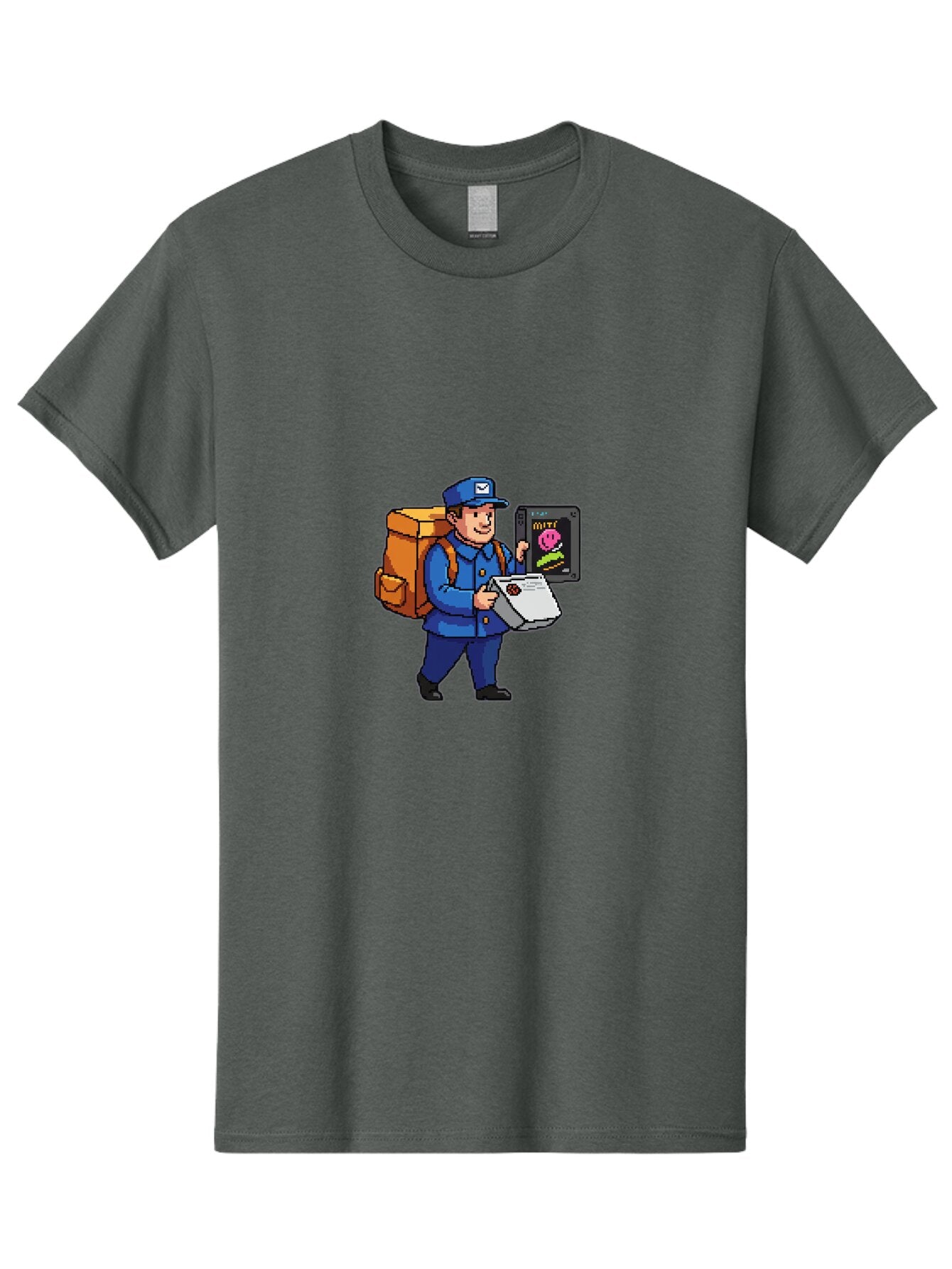 Postman Men'S Graphic Tee, 100% Cotton, Comfortable Casual Summer Wear, Machine Washable, Vintage Camera, Old Camera, Antique Camera, Black Camera, Classic Photography, Photography Equipment, Nostalgic Device, Film Camera, Camera Art Bar318 4