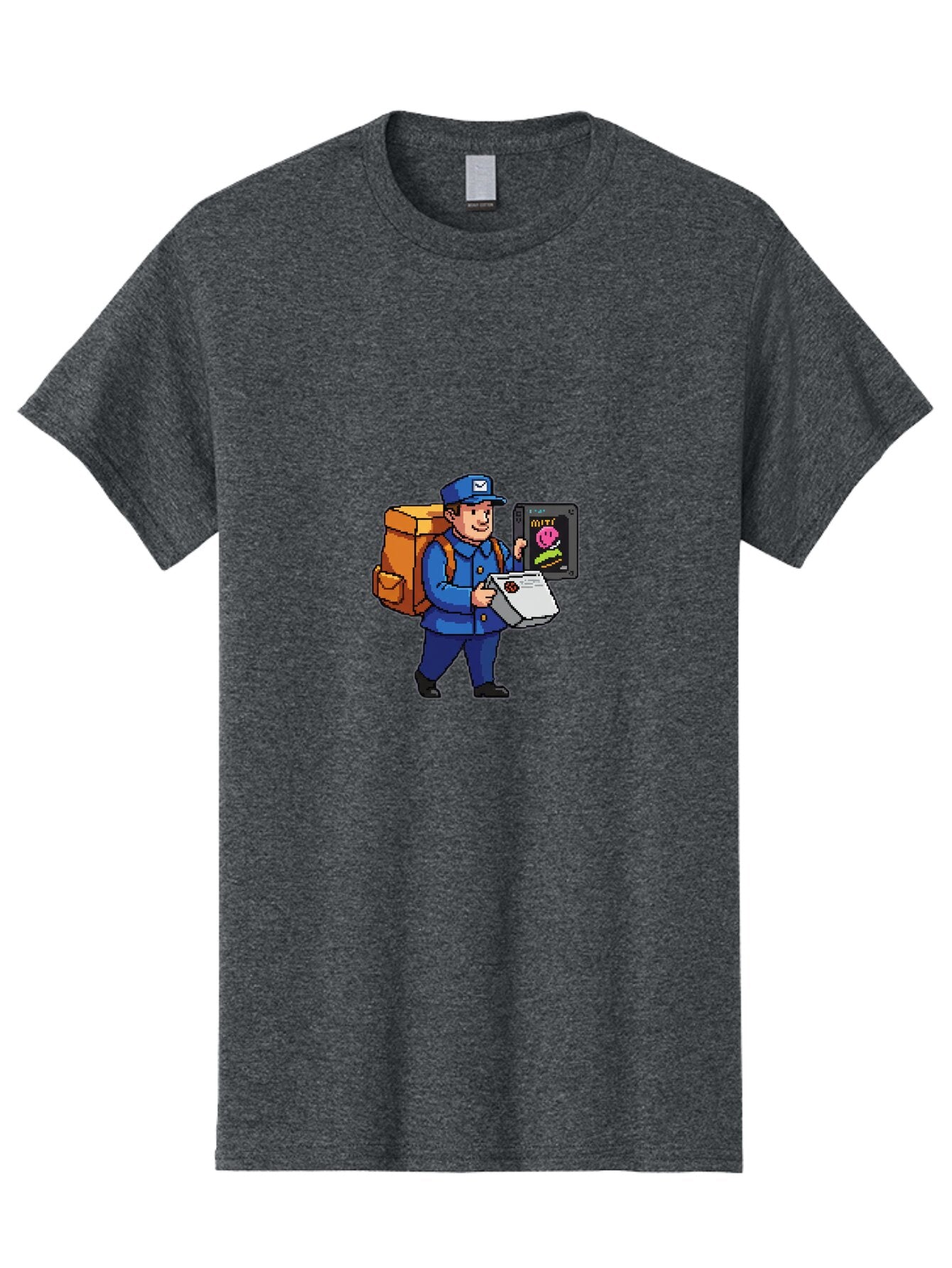 Postman Men'S Graphic Tee, 100% Cotton, Comfortable Casual Summer Wear, Machine Washable, Vintage Camera, Old Camera, Antique Camera, Black Camera, Classic Photography, Photography Equipment, Nostalgic Device, Film Camera, Camera Art Bar318 2