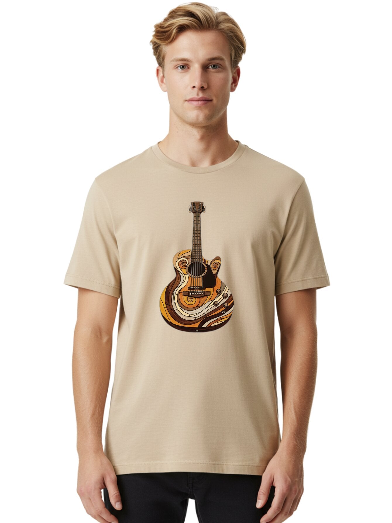 Psychedelic-Guitar Men'S Graphic Tee, 100% Cotton, Comfortable Casual Summer Wear, Machine Washable, Vintage Camera, Old Camera, Antique Camera, Black Camera, Classic Photography, Photography Equipment, Nostalgic Device, Film Camera, Bar321 18