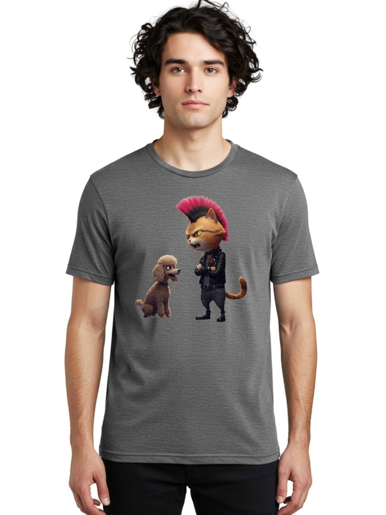 Punk-Cat-Poodle Men'S Graphic Tee, 100% Cotton, Comfortable Casual Summer Wear, Machine Washable, Vintage Camera, Old Camera, Antique Camera, Black Camera, Classic Photography, Photography Equipment, Nostalgic Device, Film Camera, Camera Art Bar322 30