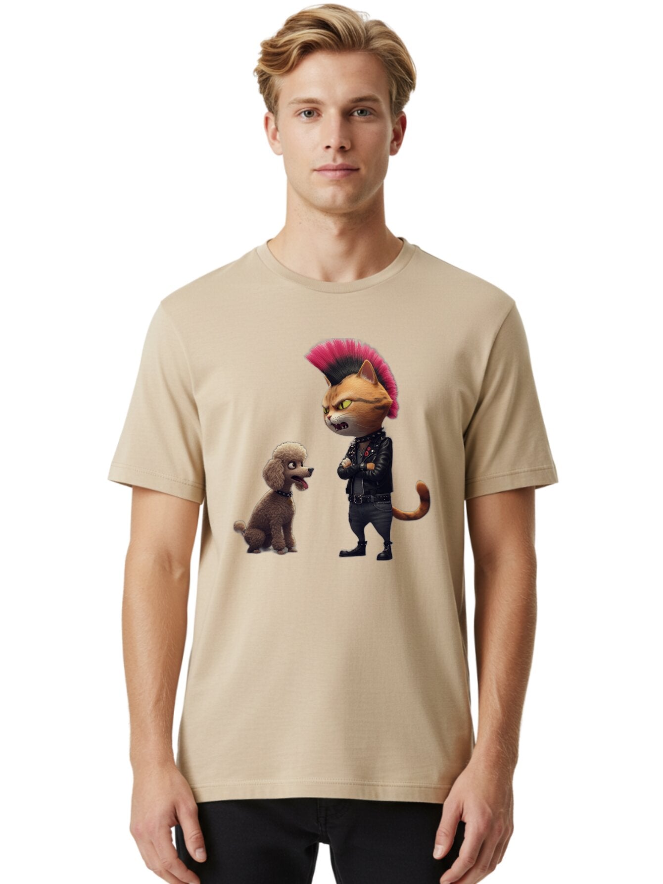 Punk-Cat-Poodle Men'S Graphic Tee, 100% Cotton, Comfortable Casual Summer Wear, Machine Washable, Vintage Camera, Old Camera, Antique Camera, Black Camera, Classic Photography, Photography Equipment, Nostalgic Device, Film Camera, Camera Art Bar322 18