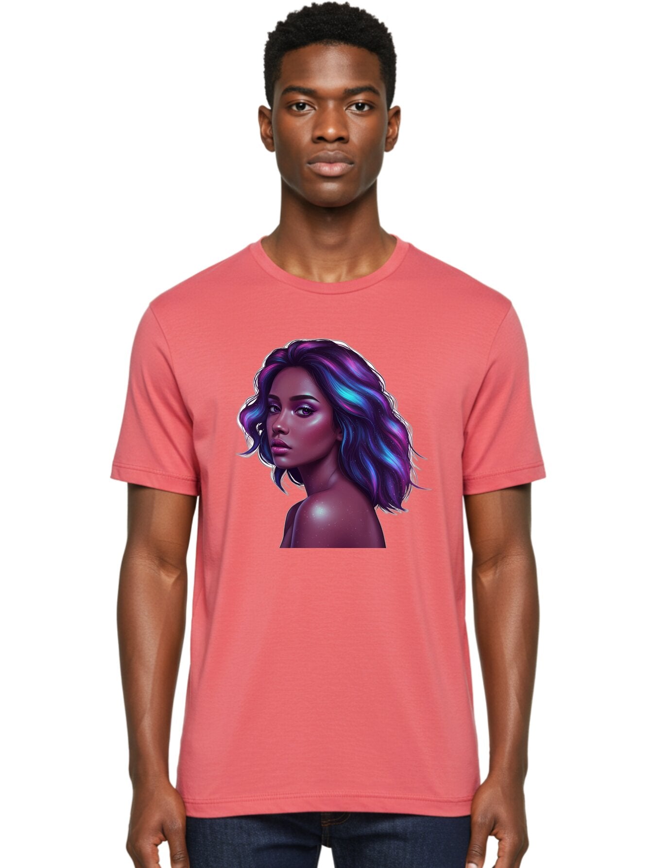 Purple-Hair-Woman Men'S Graphic Tee, 100% Cotton, Comfortable Casual Summer Wear, Machine Washable, Vintage Camera, Old Camera, Antique Camera, Black Camera, Classic Photography, Photography Equipment, Nostalgic Device, Film Camera, Camera Art Bar325 16