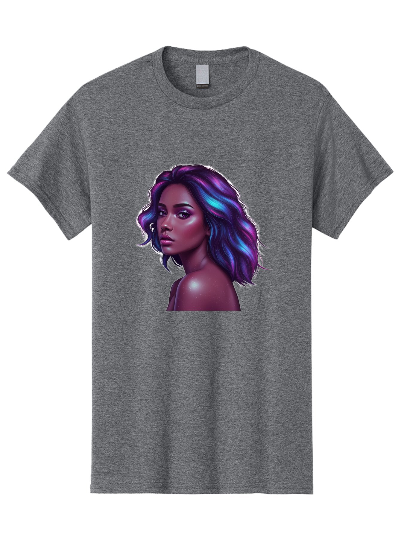 Purple-Hair-Woman Men'S Graphic Tee, 100% Cotton, Comfortable Casual Summer Wear, Machine Washable, Vintage Camera, Old Camera, Antique Camera, Black Camera, Classic Photography, Photography Equipment, Nostalgic Device, Film Camera, Camera Art Bar325 2