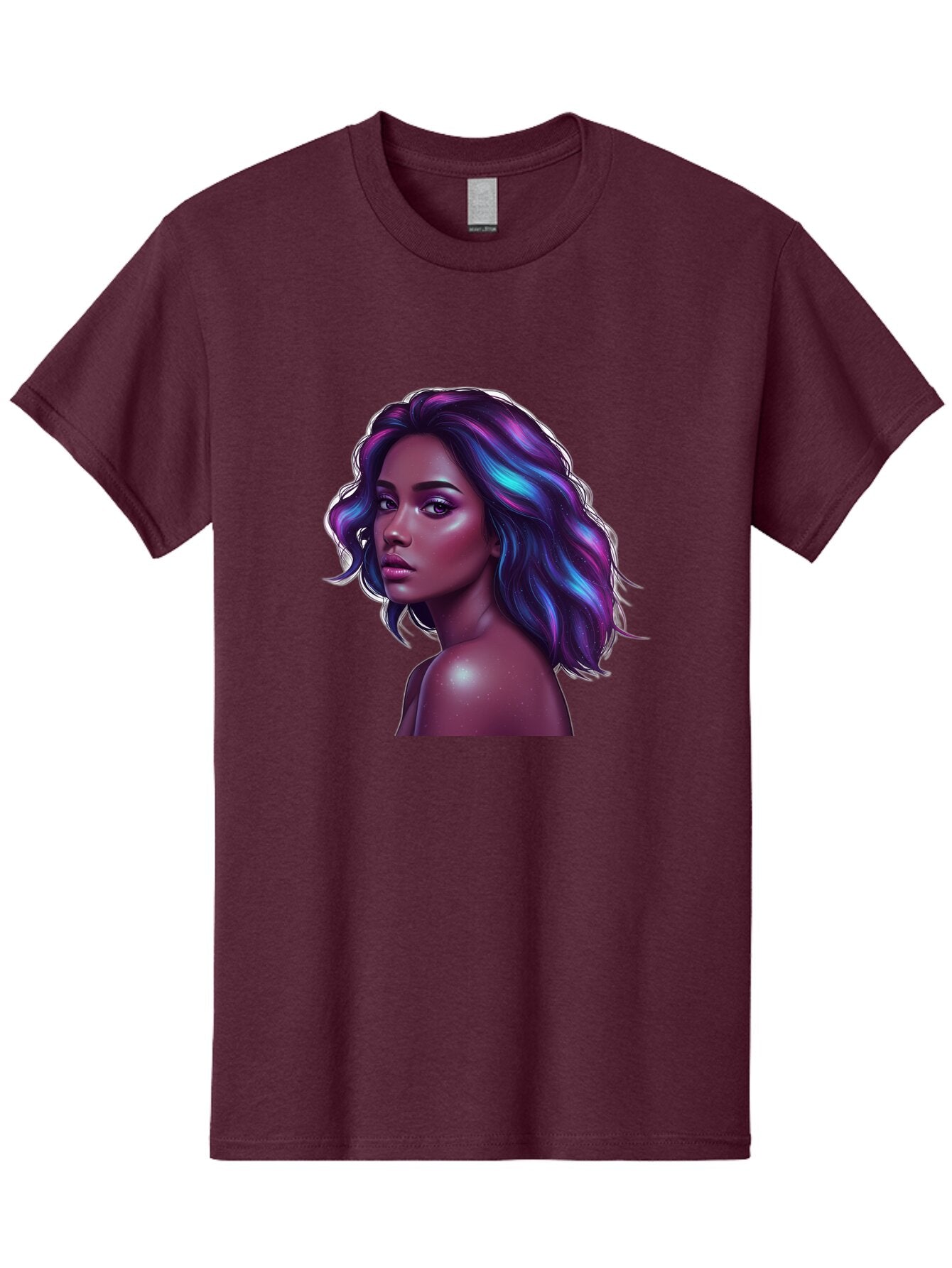 Purple-Hair-Woman Men'S Graphic Tee, 100% Cotton, Comfortable Casual Summer Wear, Machine Washable, Vintage Camera, Old Camera, Antique Camera, Black Camera, Classic Photography, Photography Equipment, Nostalgic Device, Film Camera, Camera Art Bar325 12