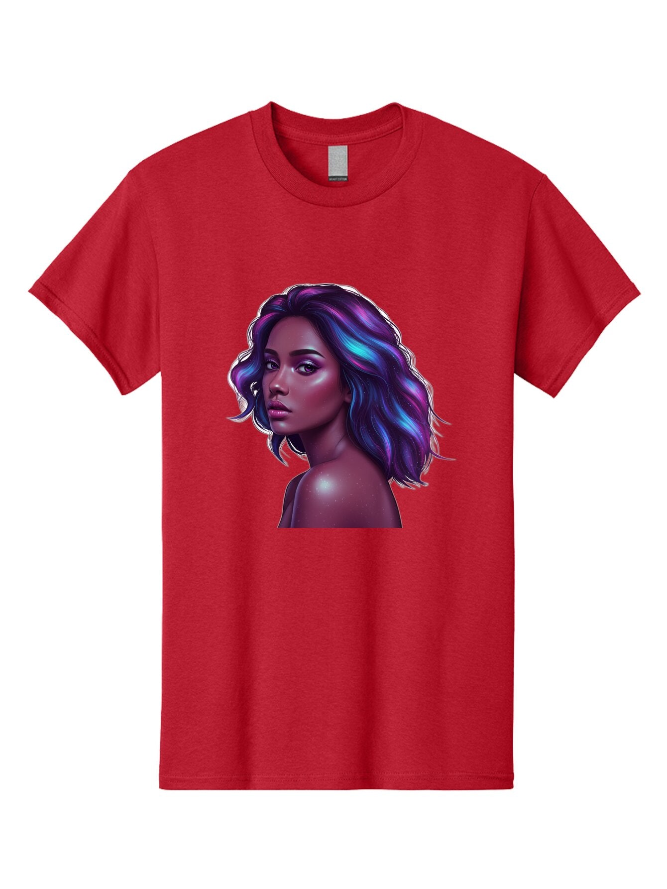 Purple-Hair-Woman Men'S Graphic Tee, 100% Cotton, Comfortable Casual Summer Wear, Machine Washable, Vintage Camera, Old Camera, Antique Camera, Black Camera, Classic Photography, Photography Equipment, Nostalgic Device, Film Camera, Camera Art Bar325 1