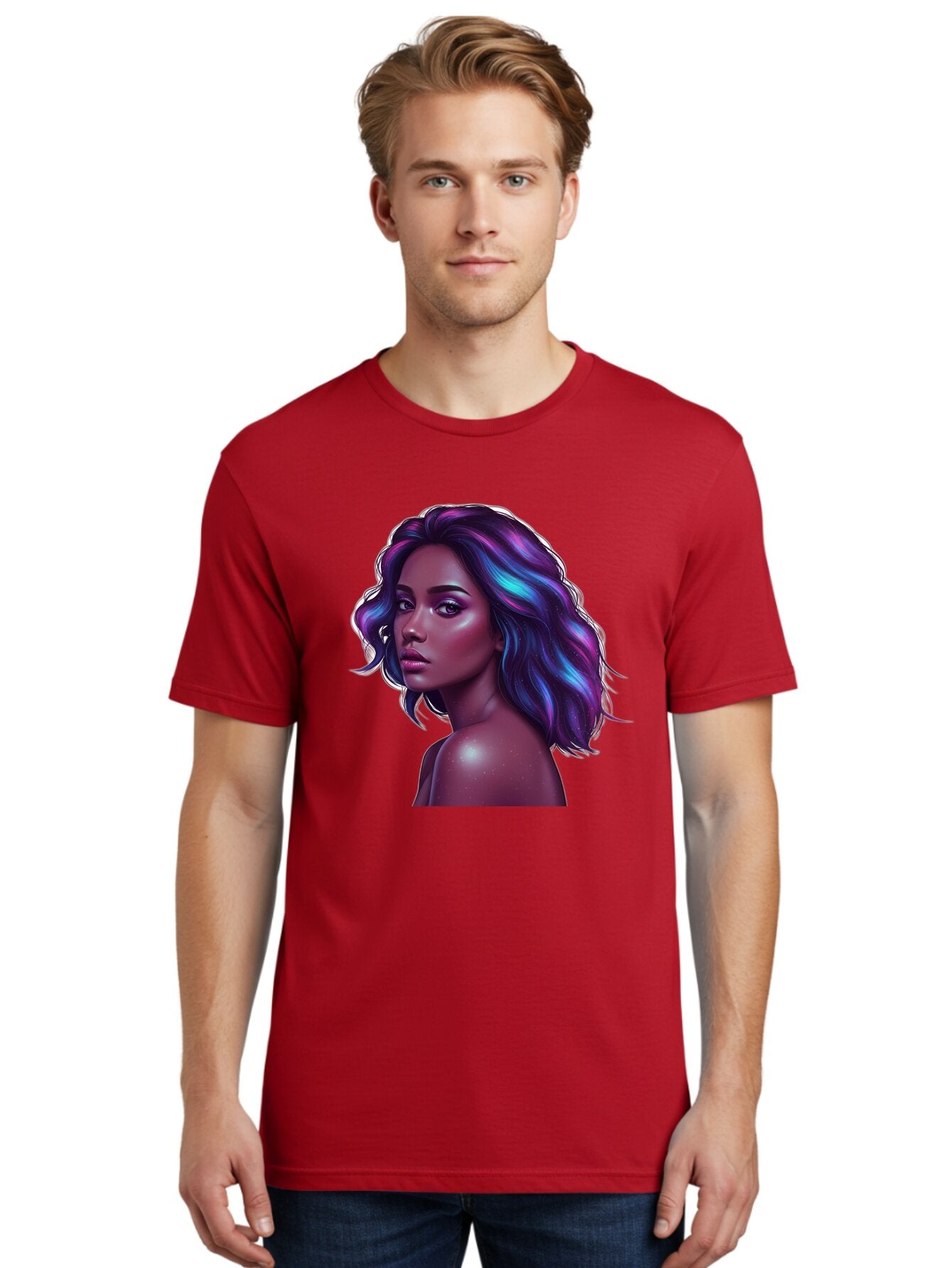 Purple-Hair-Woman Men'S Graphic Tee, 100% Cotton, Comfortable Casual Summer Wear, Machine Washable, Vintage Camera, Old Camera, Antique Camera, Black Camera, Classic Photography, Photography Equipment, Nostalgic Device, Film Camera, Camera Art Bar325 19