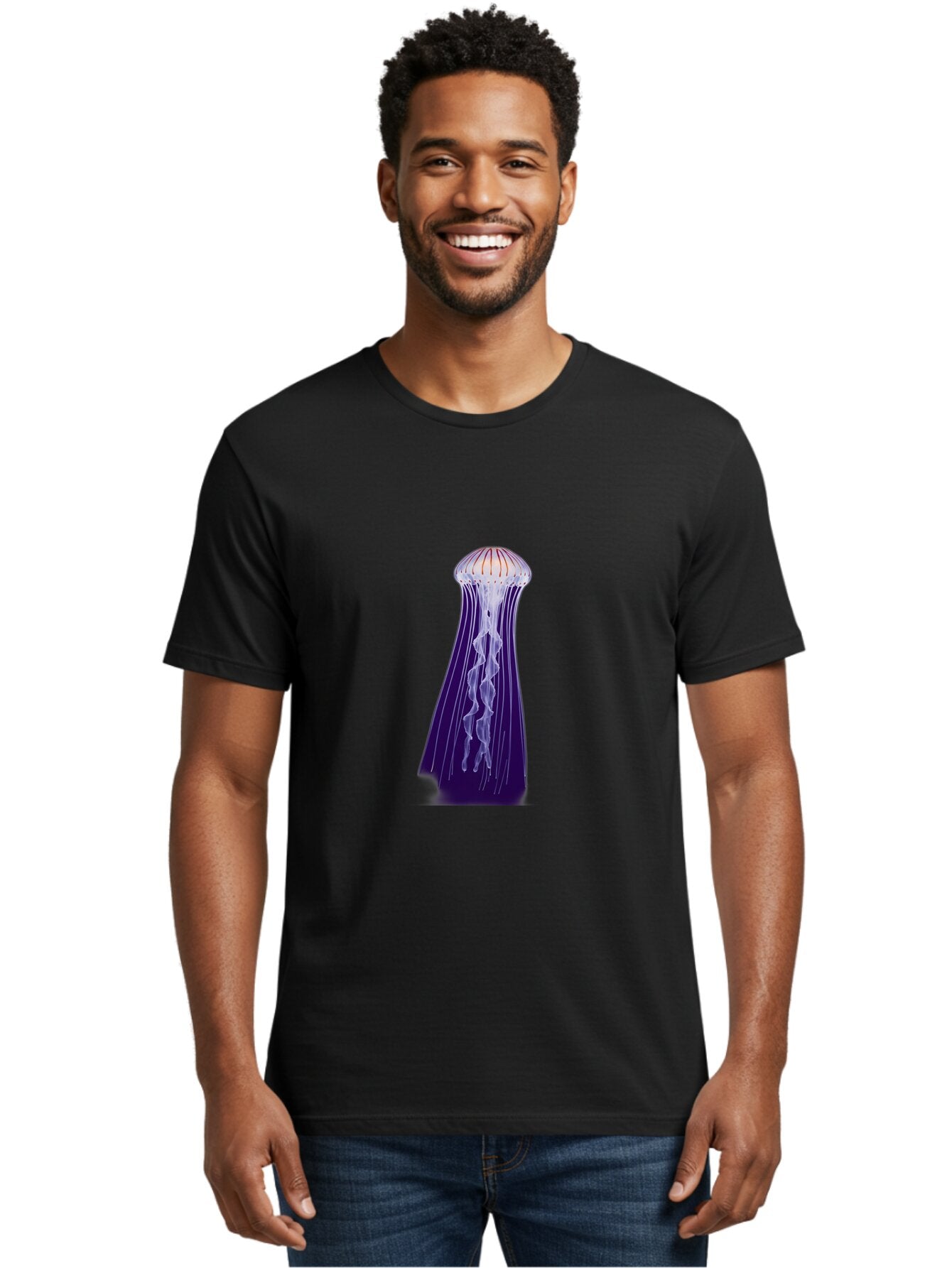 Purple-Jellyfish Men'S Graphic Tee, 100% Cotton, Comfortable Casual Summer Wear, Machine Washable, Vintage Camera, Old Camera, Antique Camera, Black Camera, Classic Photography, Photography Equipment, Nostalgic Device, Film Camera, Camera Art Bar327 16