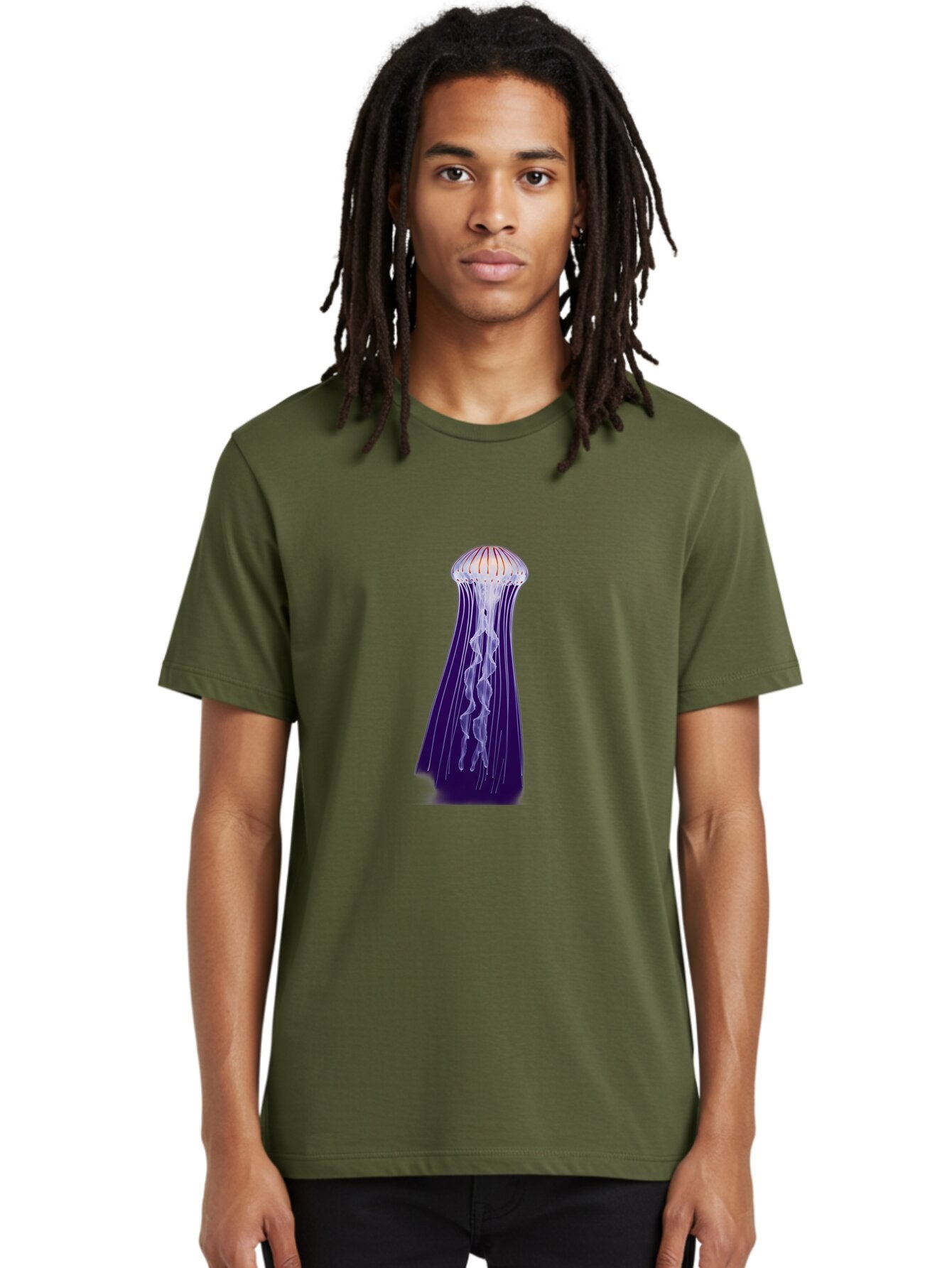 Purple-Jellyfish Men'S Graphic Tee, 100% Cotton, Comfortable Casual Summer Wear, Machine Washable, Vintage Camera, Old Camera, Antique Camera, Black Camera, Classic Photography, Photography Equipment, Nostalgic Device, Film Camera, Camera Art Bar327 29