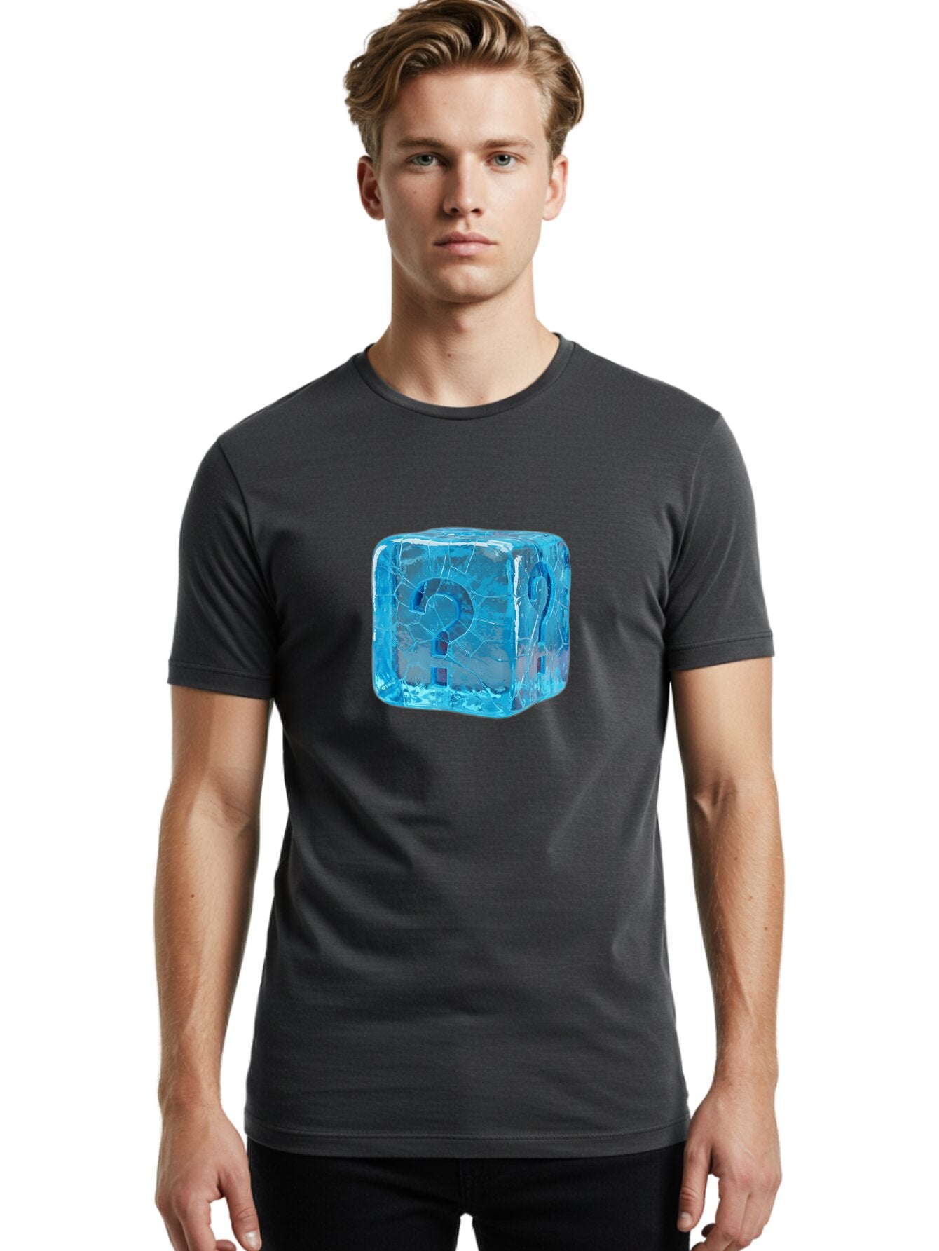 Question-Mark-Ice-Cube Men'S Graphic Tee, 100% Cotton, Comfortable Casual Summer Wear, Machine Washable, Vintage Camera, Old Camera, Antique Camera, Black Camera, Classic Photography, Photography Equipment, Nostalgic Device, Film Camera, Bar333 27