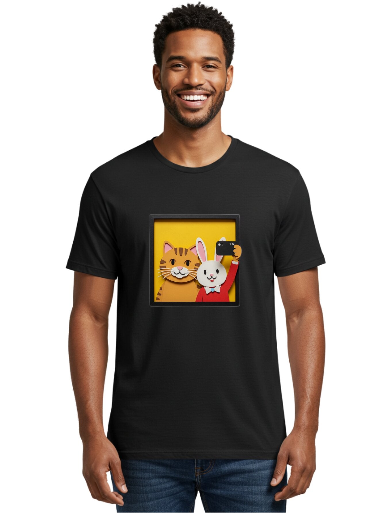 Rabbit-And-Cat Men'S Graphic Tee, 100% Cotton, Comfortable Casual Summer Wear, Machine Washable, Vintage Camera, Old Camera, Antique Camera, Black Camera, Classic Photography, Photography Equipment, Nostalgic Device, Film Camera, Camera Art Bar335 16