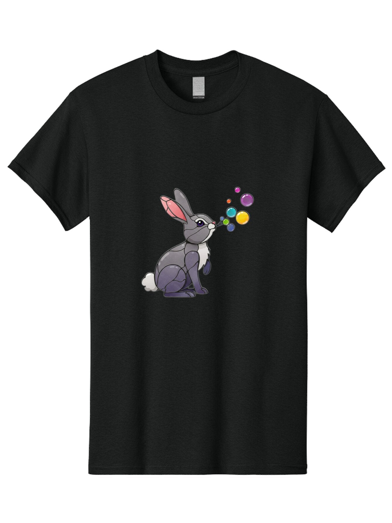 Rabbit-Blowing-Bubbles-1 Men'S Graphic Tee, 100% Cotton, Comfortable Casual Summer Wear, Machine Washable, Vintage Camera, Old Camera, Antique Camera, Black Camera, Classic Photography, Photography Equipment, Nostalgic Device, Film Camera, Bar337 8