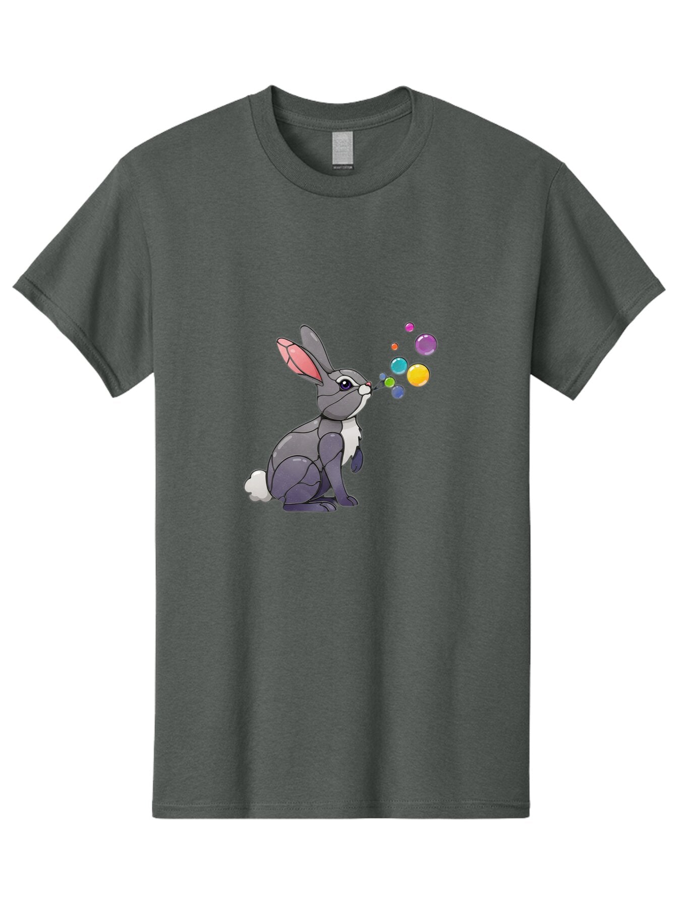 Rabbit-Blowing-Bubbles-1 Men'S Graphic Tee, 100% Cotton, Comfortable Casual Summer Wear, Machine Washable, Vintage Camera, Old Camera, Antique Camera, Black Camera, Classic Photography, Photography Equipment, Nostalgic Device, Film Camera, Bar337 9