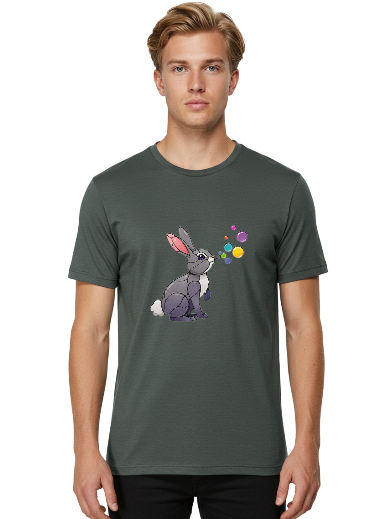 Rabbit-Blowing-Bubbles-1 Men'S Graphic Tee, 100% Cotton, Comfortable Casual Summer Wear, Machine Washable, Vintage Camera, Old Camera, Antique Camera, Black Camera, Classic Photography, Photography Equipment, Nostalgic Device, Film Camera, Bar337 26