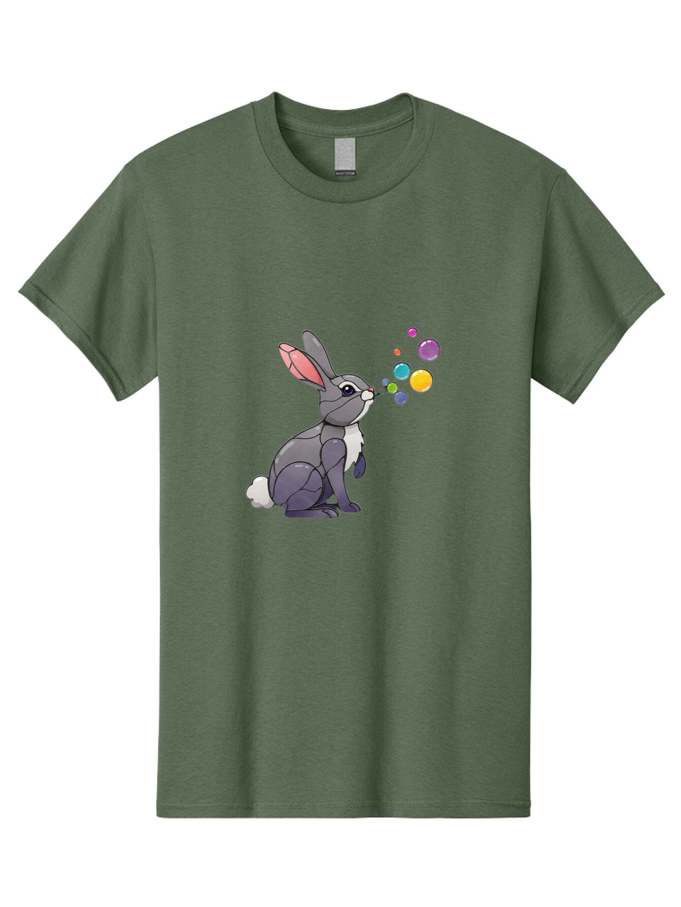 Rabbit-Blowing-Bubbles-1 Men'S Graphic Tee, 100% Cotton, Comfortable Casual Summer Wear, Machine Washable, Vintage Camera, Old Camera, Antique Camera, Black Camera, Classic Photography, Photography Equipment, Nostalgic Device, Film Camera, Bar337 12